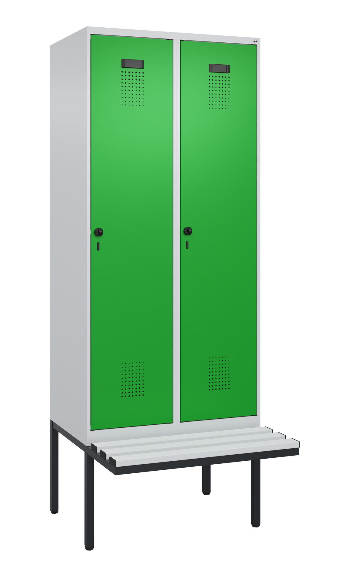 C+P Spind Evolo PLUS, Bank, 2 Abteile, 2120x800x81