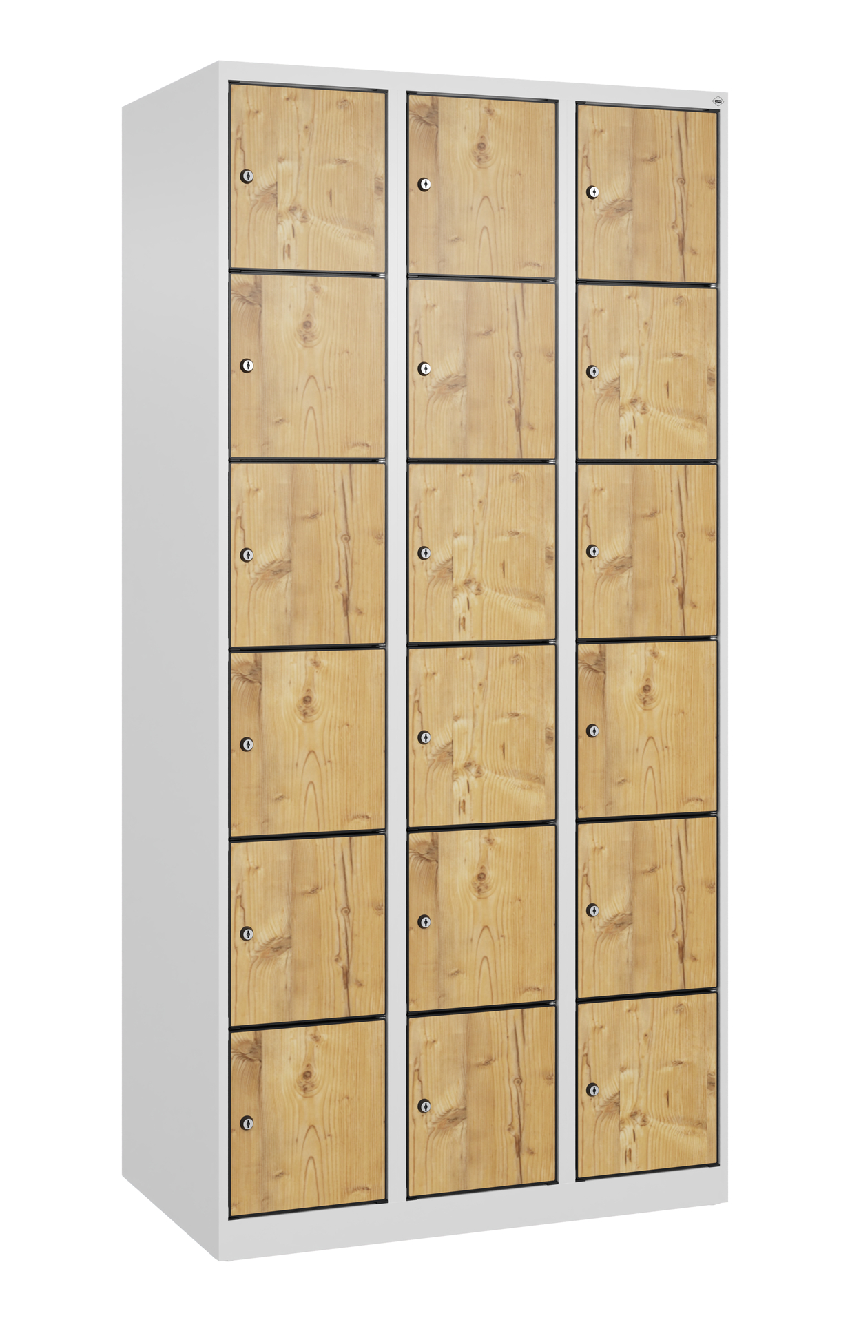 C+P Schlie�fachschrank Evolo PLUS, 18 F�cher, 1850x900x500mm