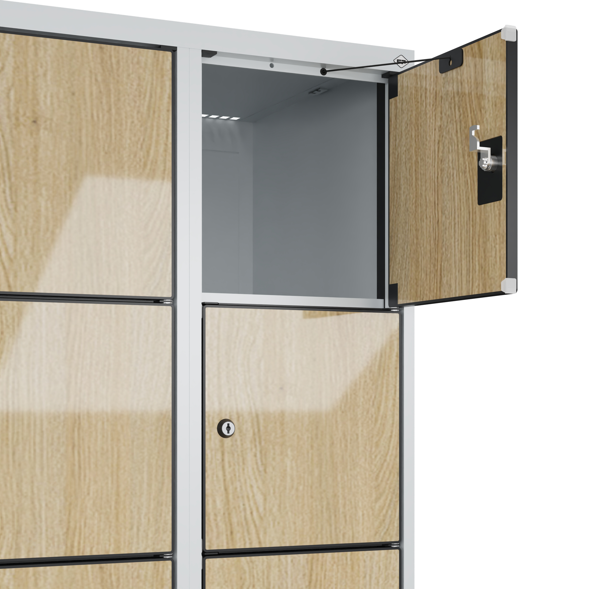 C+P Schlie�fachschrank Evolo PLUS, 24 F�cher, 1850x1200x500mm