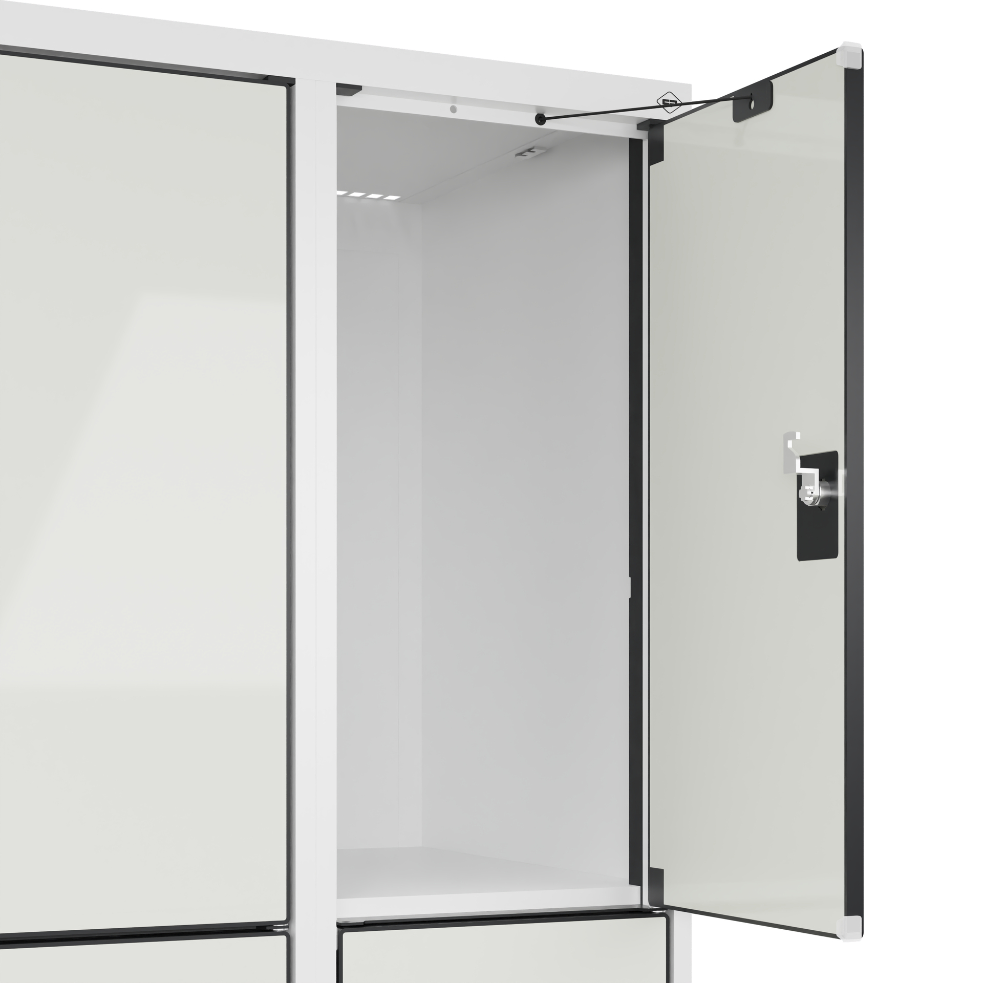 C+P Schlie�fachschrank Evolo PLUS, Sockel, 12 F�cher, 1950x1200x500mm