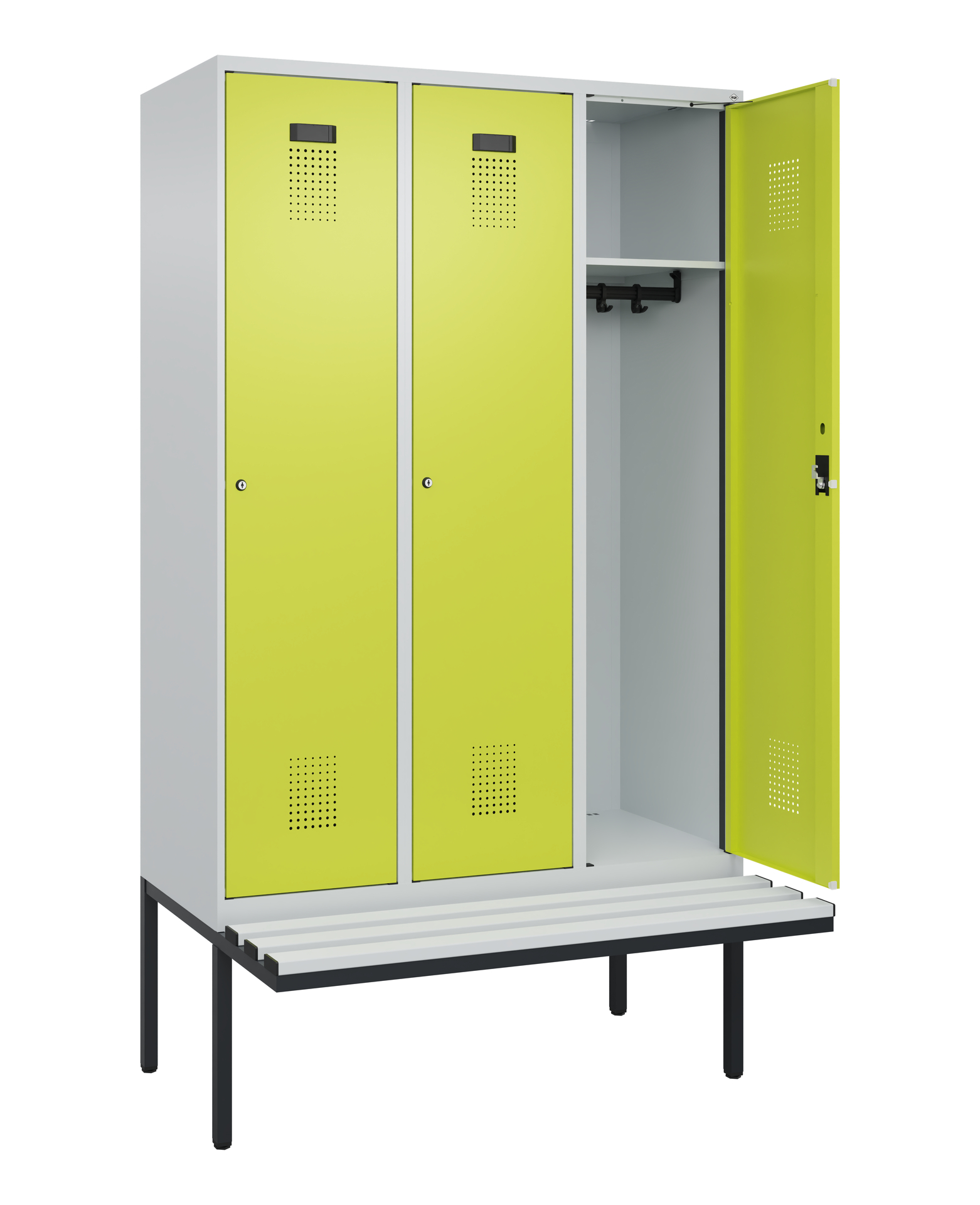 C+P Spind Evolo PLUS, Bank, 3 Abteile, 2120x1200x8