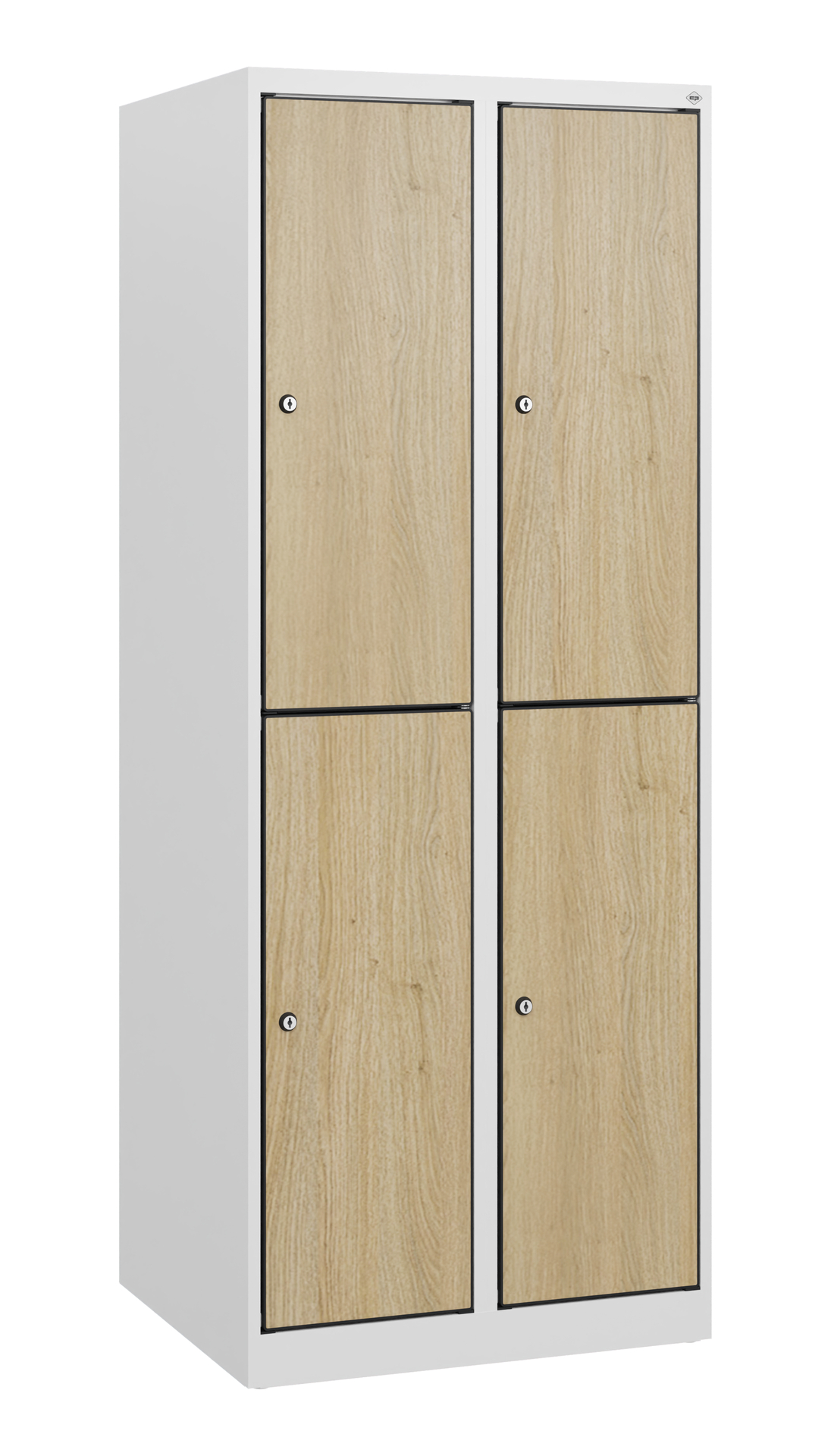 C+P Doppelst�ckiger Schulspind Evolo PLUS, 4 F�cher, 1530x600x500mm