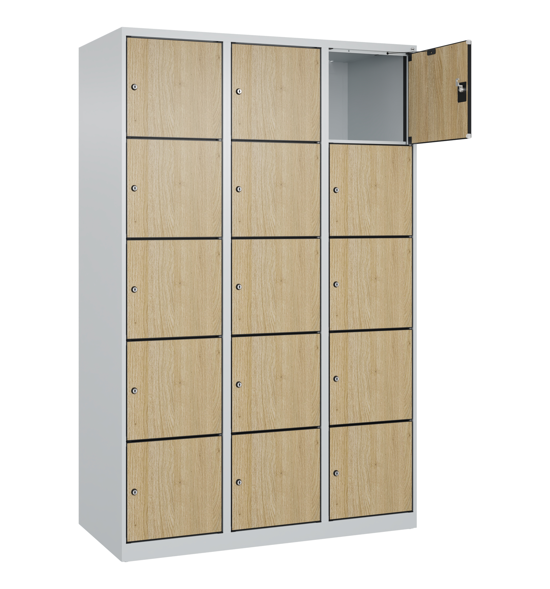 C+P Schlie�fachschrank Evolo PLUS, 15 F�cher, 1850x1200x500mm