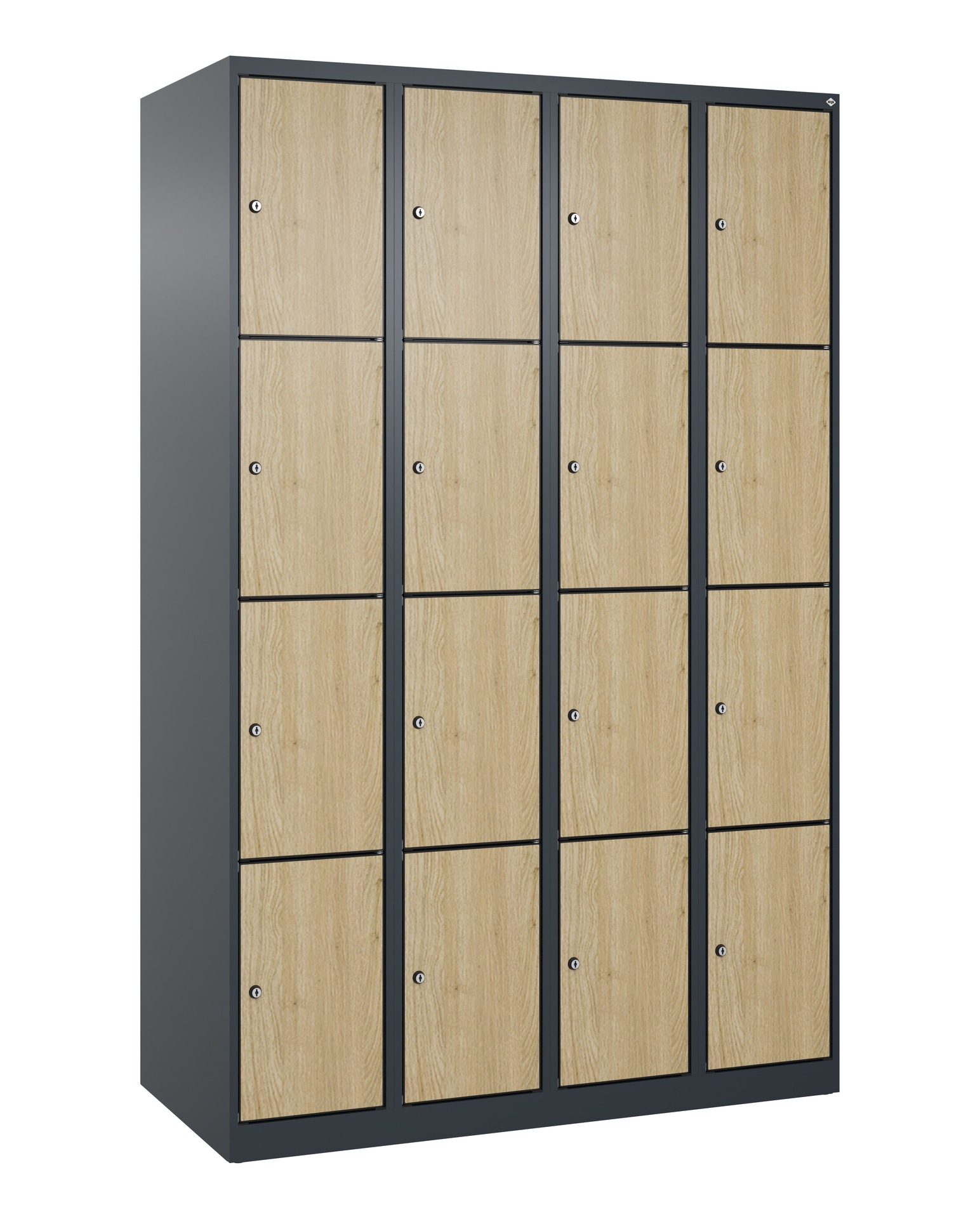 C+P Schlie�fachschrank Evolo PLUS, 16 F�cher, 1850x1200x500mm