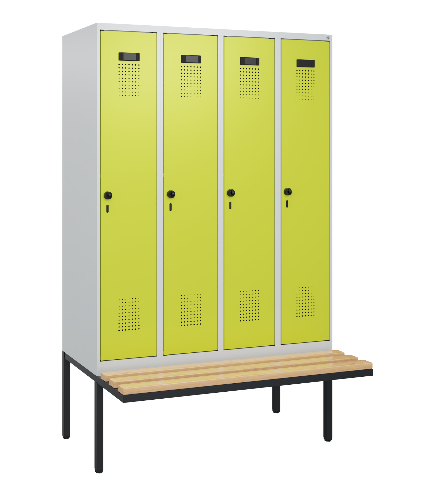 C+P Spind Evolo PLUS, Bank, 4 Abteile, 1950x1200x8