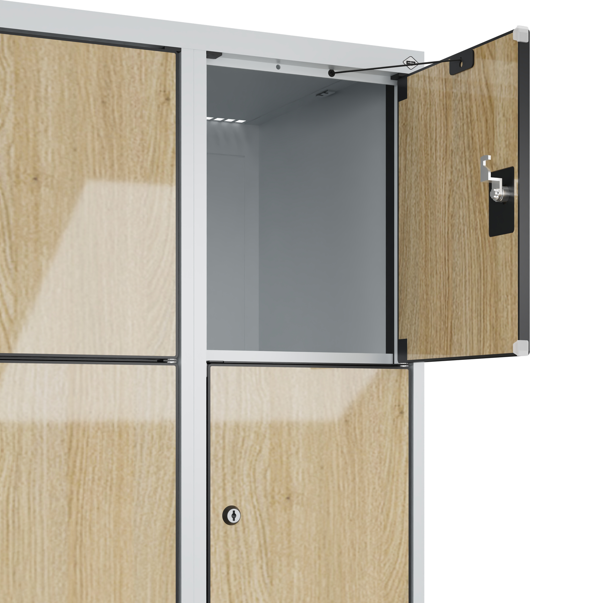 C+P Schlie�fachschrank Evolo PLUS, F��e, 20 F�cher, 1950x1200x500mm