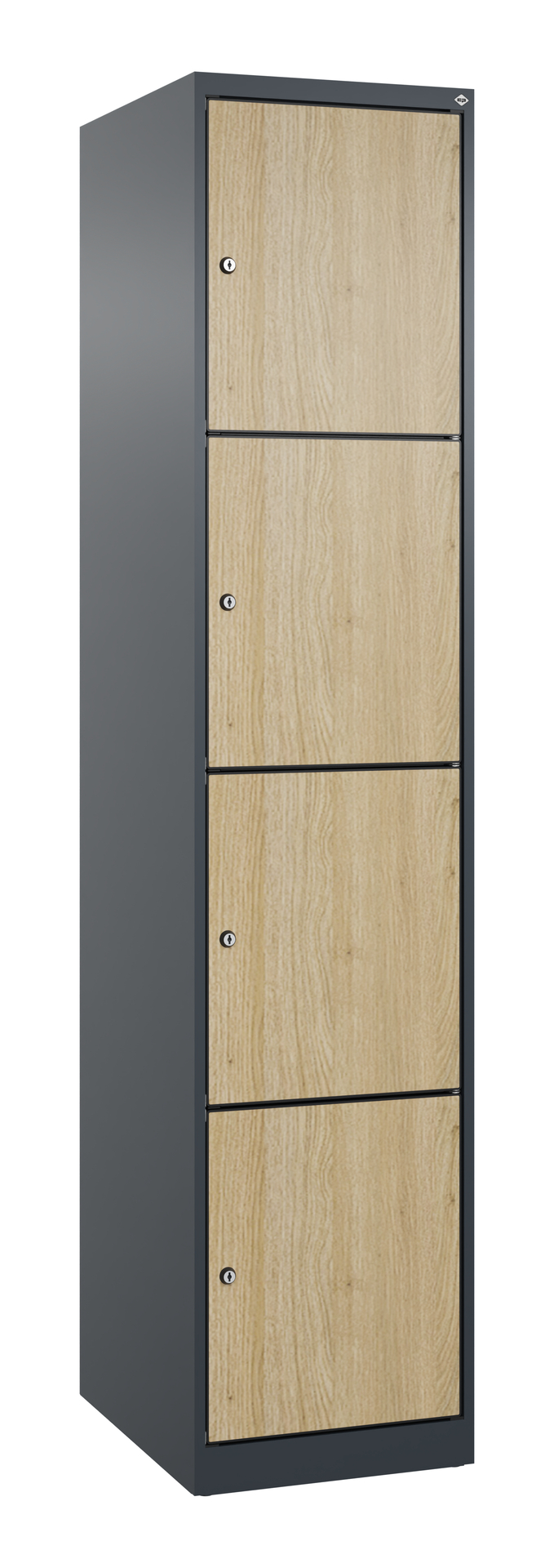 C+P Schlie�fachschrank Evolo PLUS, 4 F�cher, 1850x400x500mm