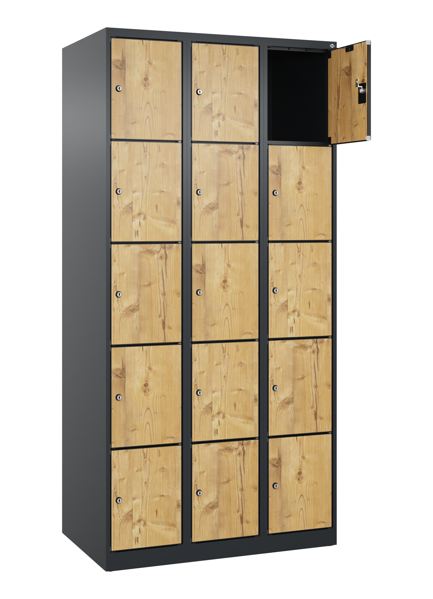 C+P Schlie�fachschrank Evolo PLUS, 15 F�cher, 1850x900x500mm