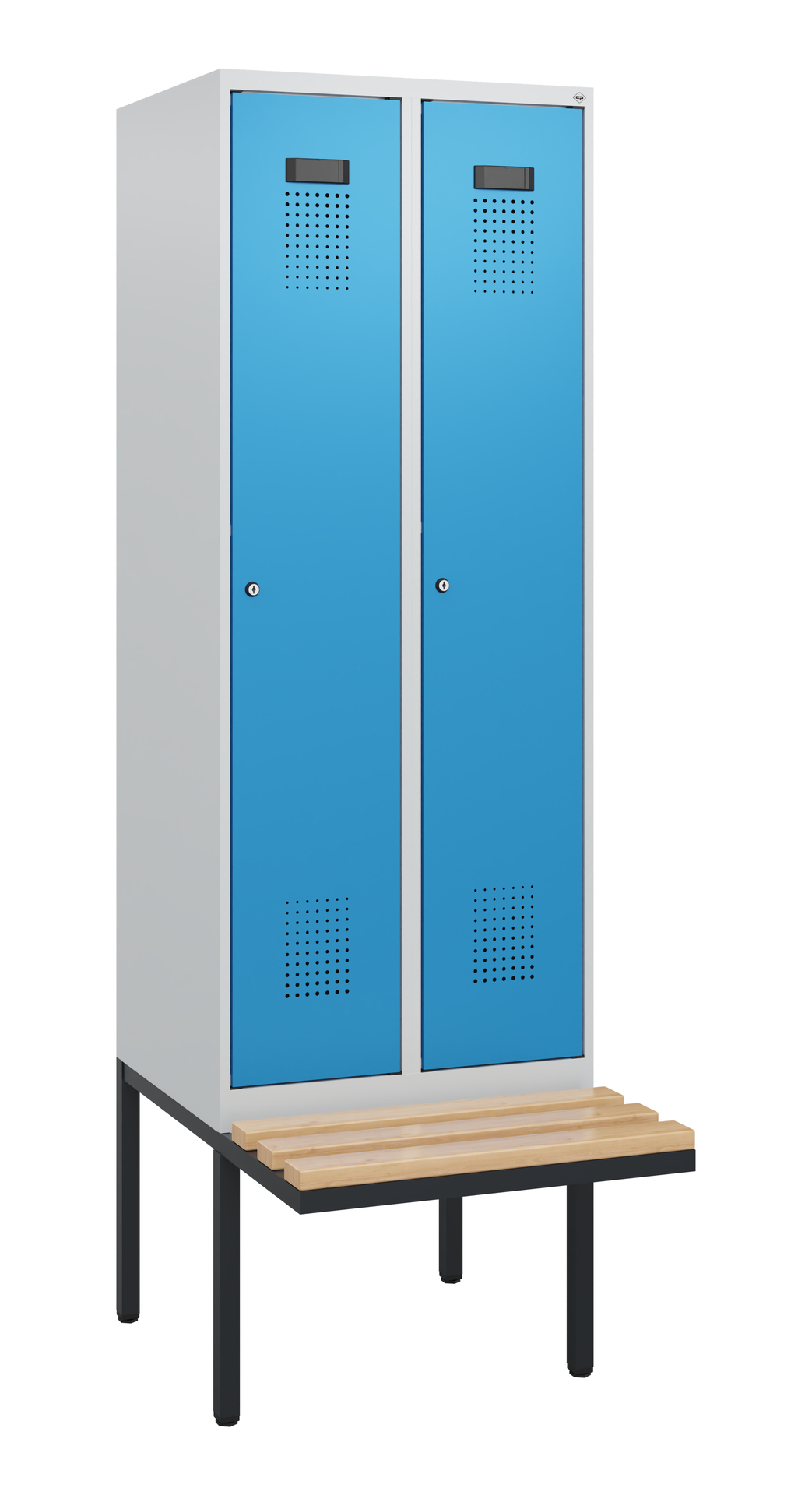 C+P Spind Evolo PLUS, Bank, 2 Abteile, 1950x600x81
