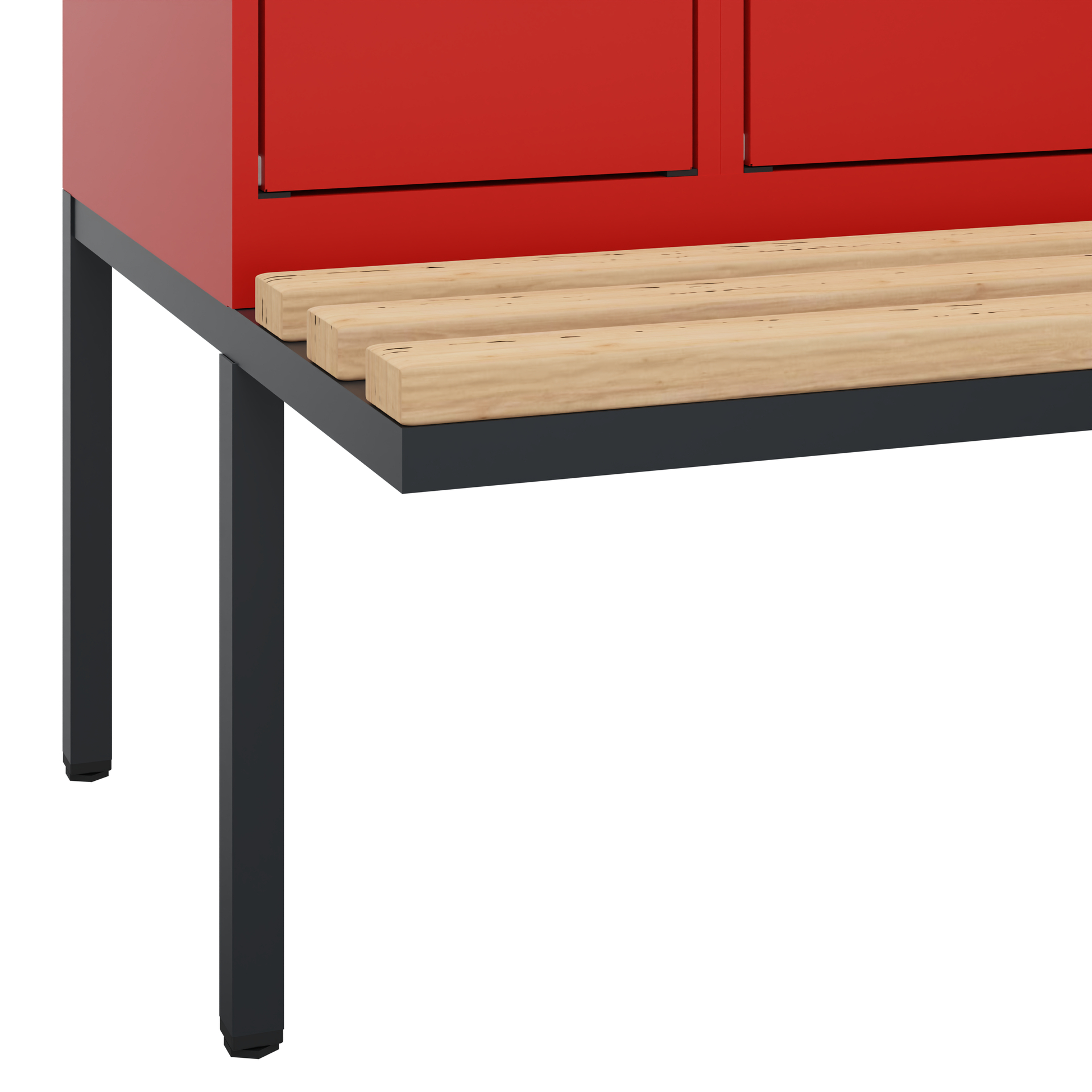 C+P Spind Evolo PLUS, Bank, 3 Abteile, 2120x900x81