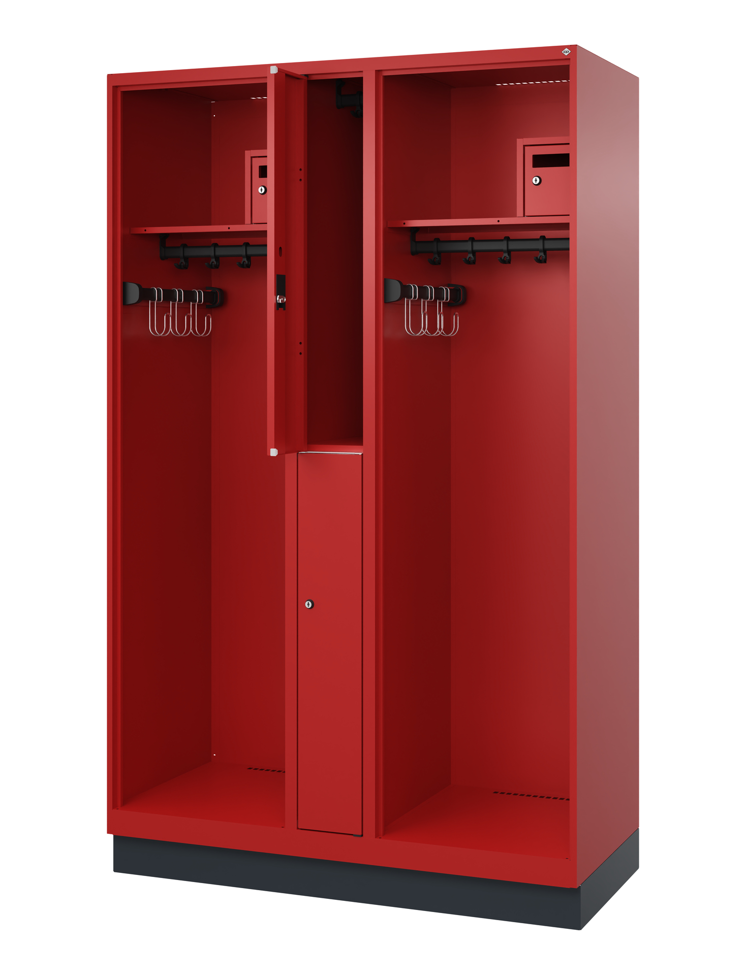 C+P Feuerwehrspind Maxi, 2 Fächer, 1850x1200x500mm