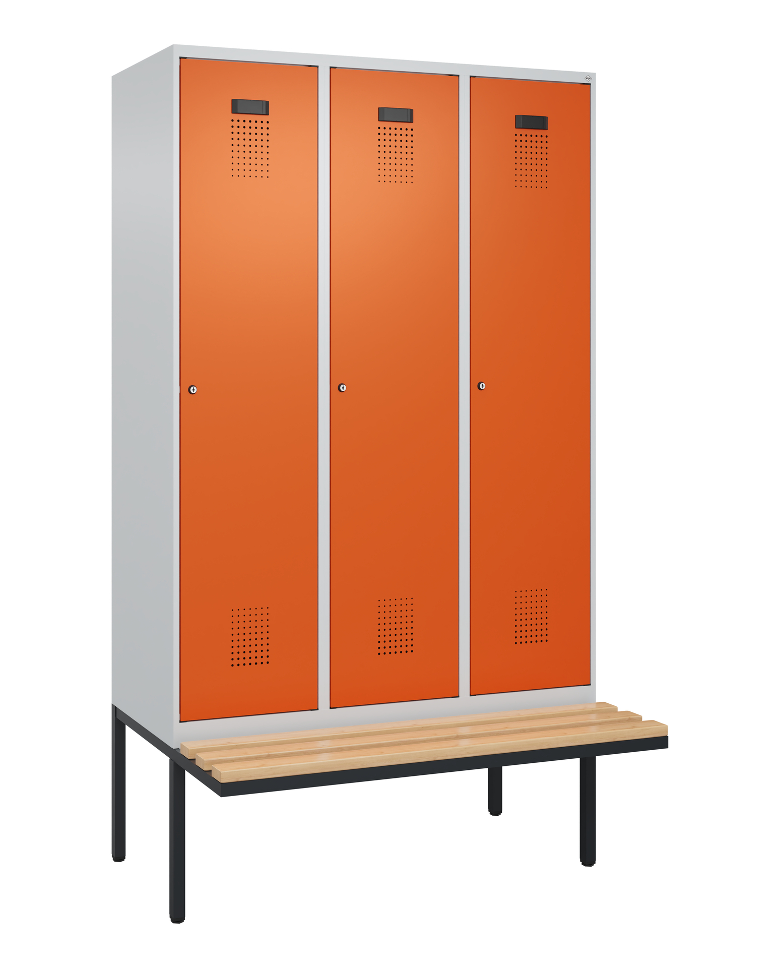 C+P Spind Evolo PLUS, Bank, 3 Abteile, 2120x1200x8