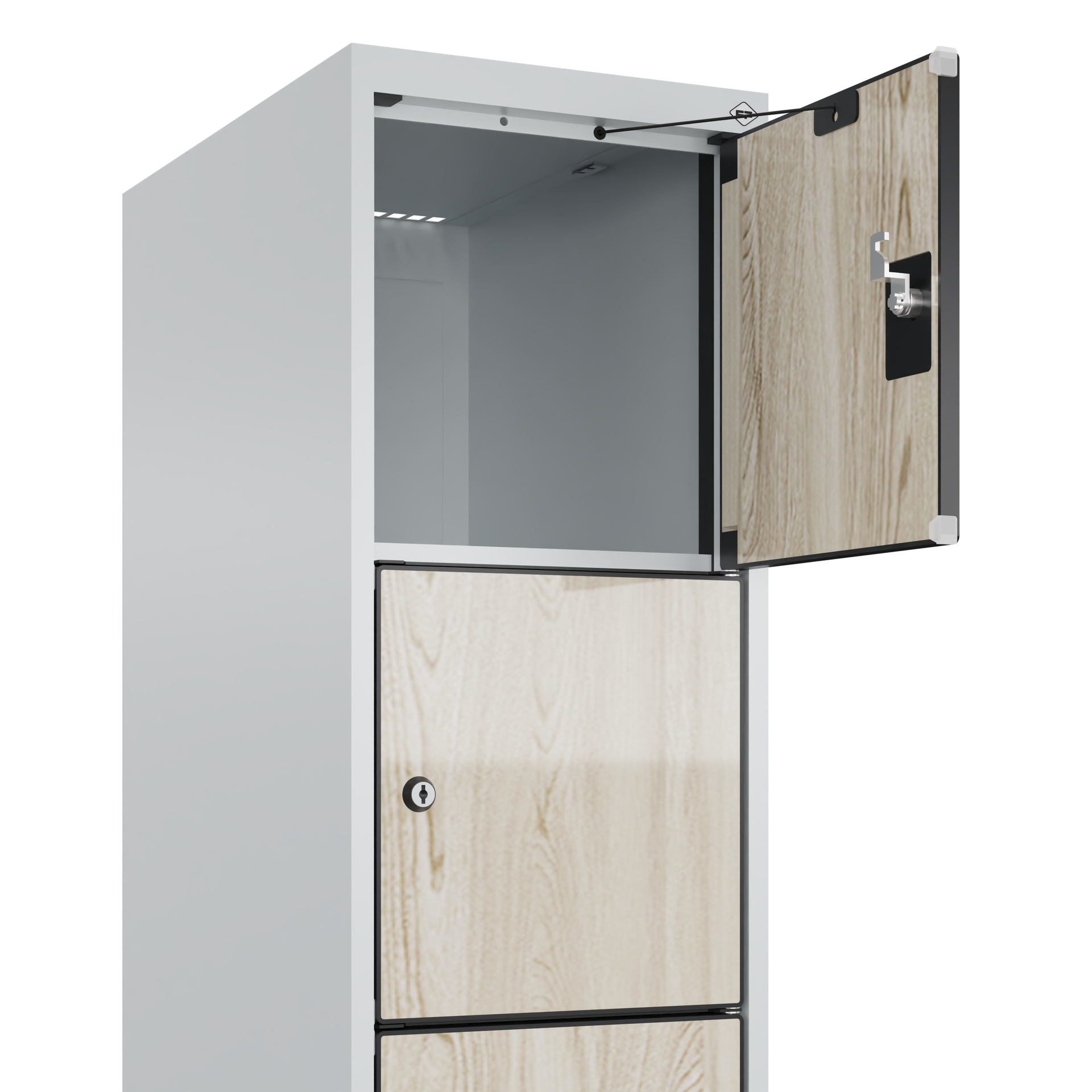 C+P Schlie�fachschrank Evolo PLUS, Sockel, 6 F�cher, 1950x300x500mm