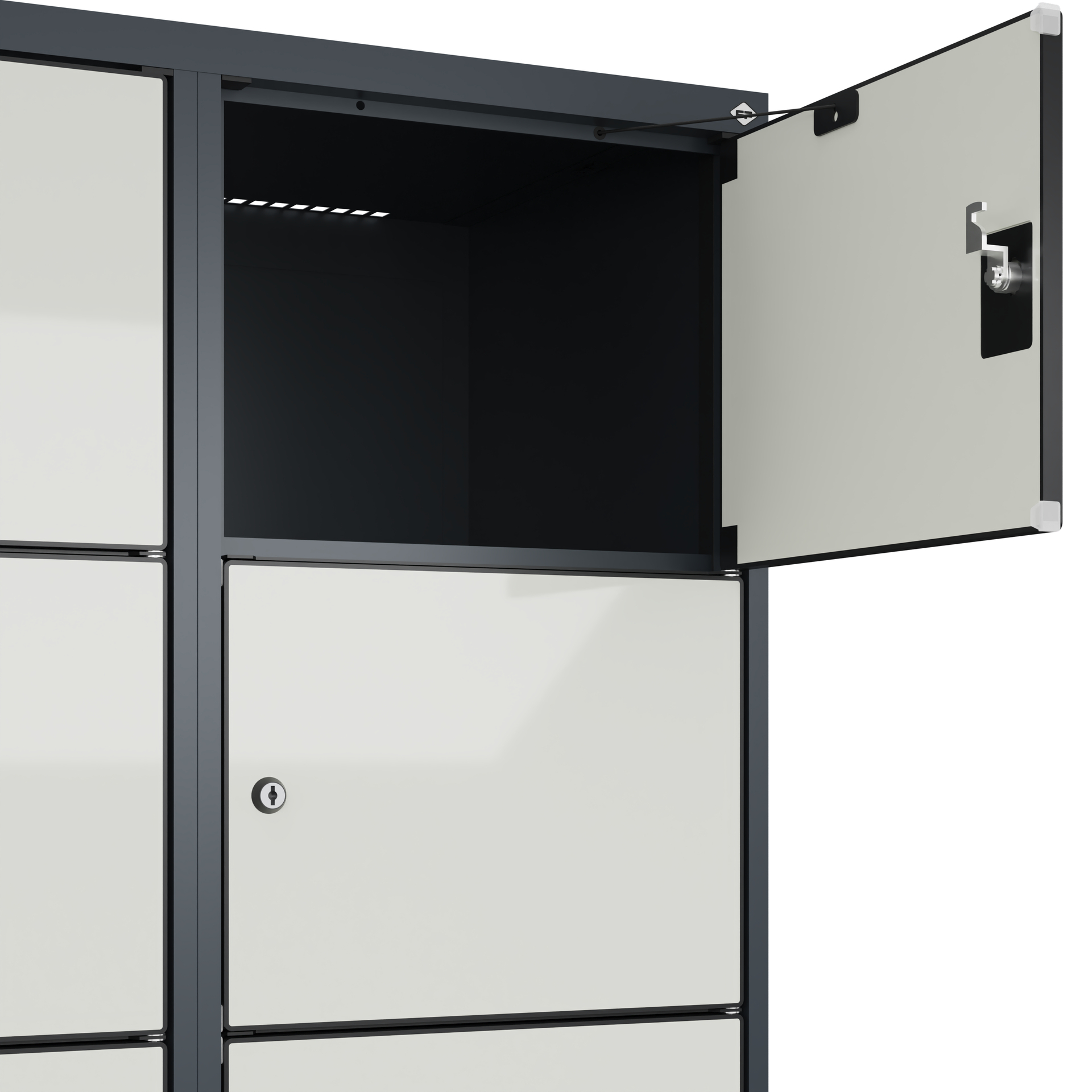 C+P Schlie�fachschrank Evolo PLUS, 12 F�cher, 1850x800x500mm