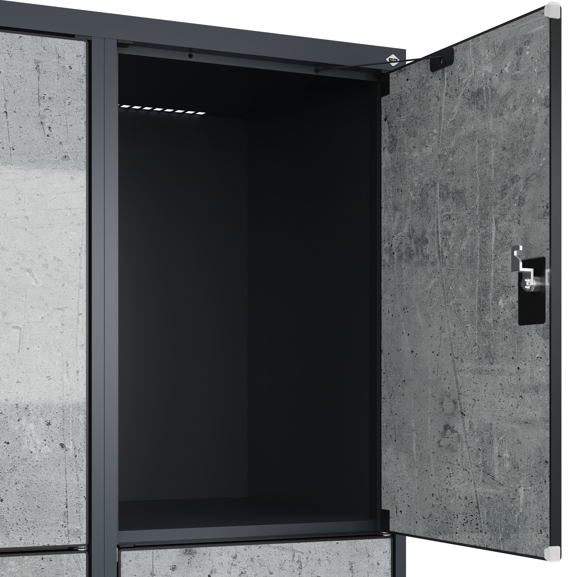 C+P Schlie�fachschrank Evolo PLUS, F��e, 6 F�cher, 1950x800x500mm