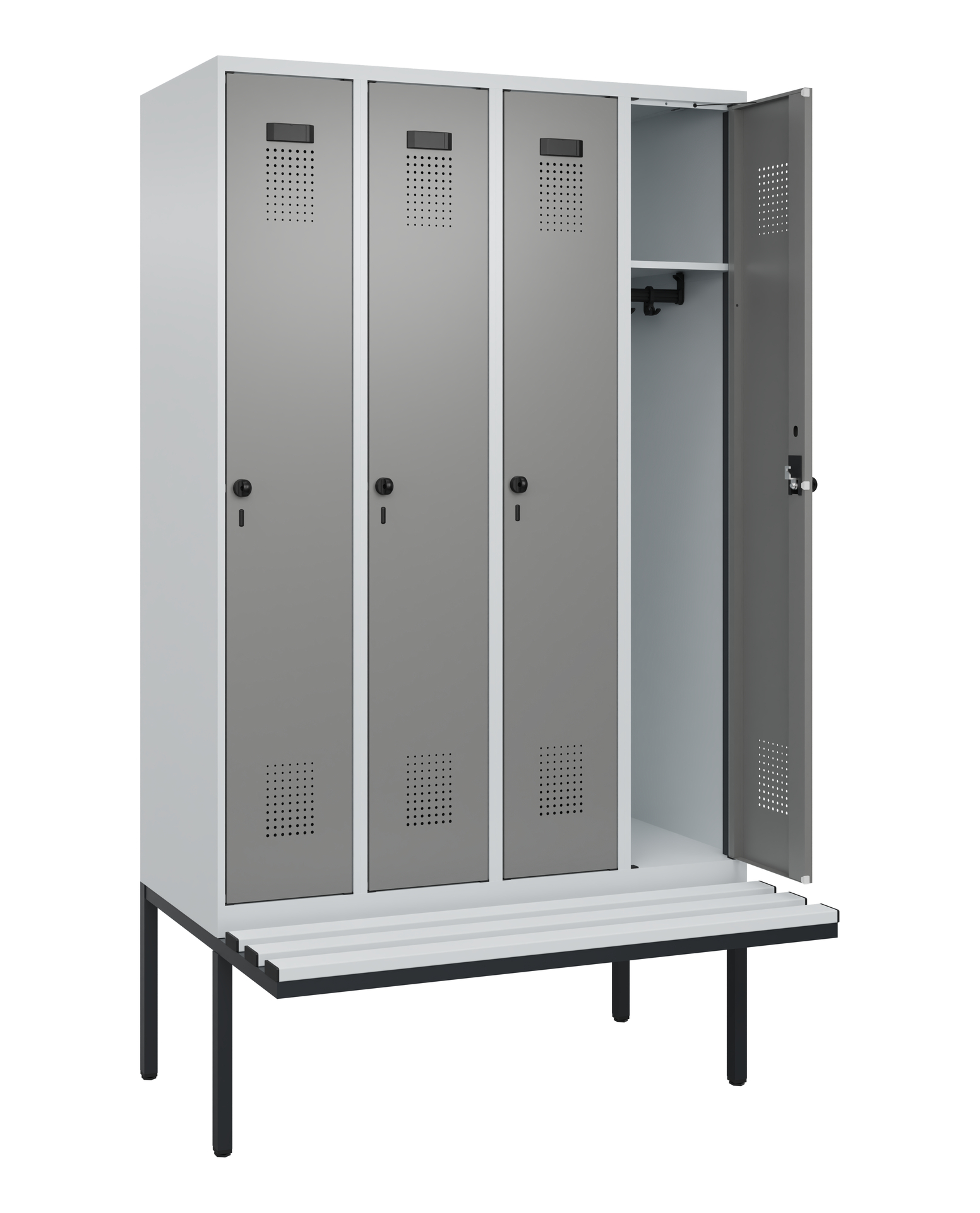 C+P Spind Evolo PLUS, Bank, 4 Abteile, 2120x1200x8