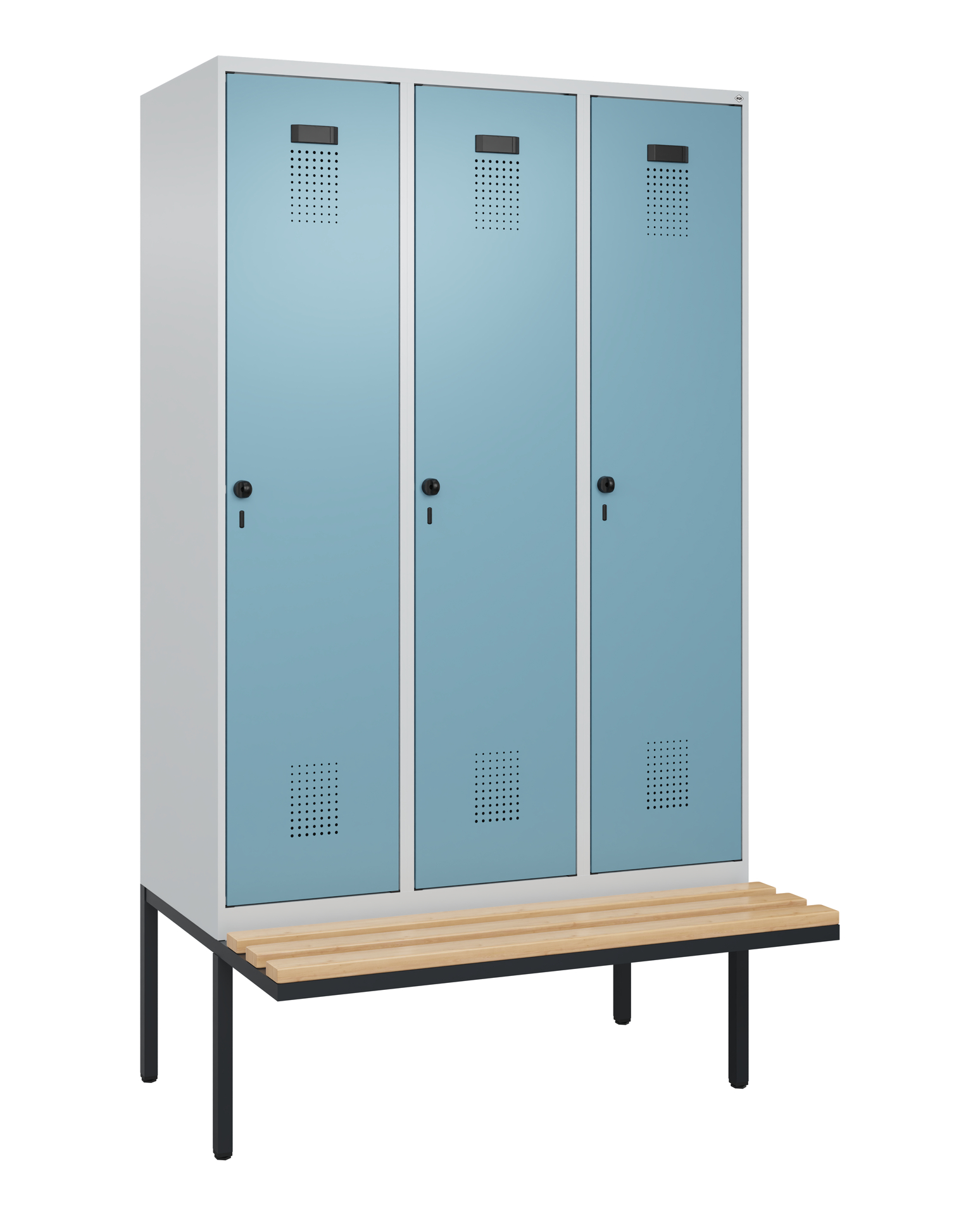 C+P Spind Evolo PLUS, Bank, 3 Abteile, 2120x1200x8