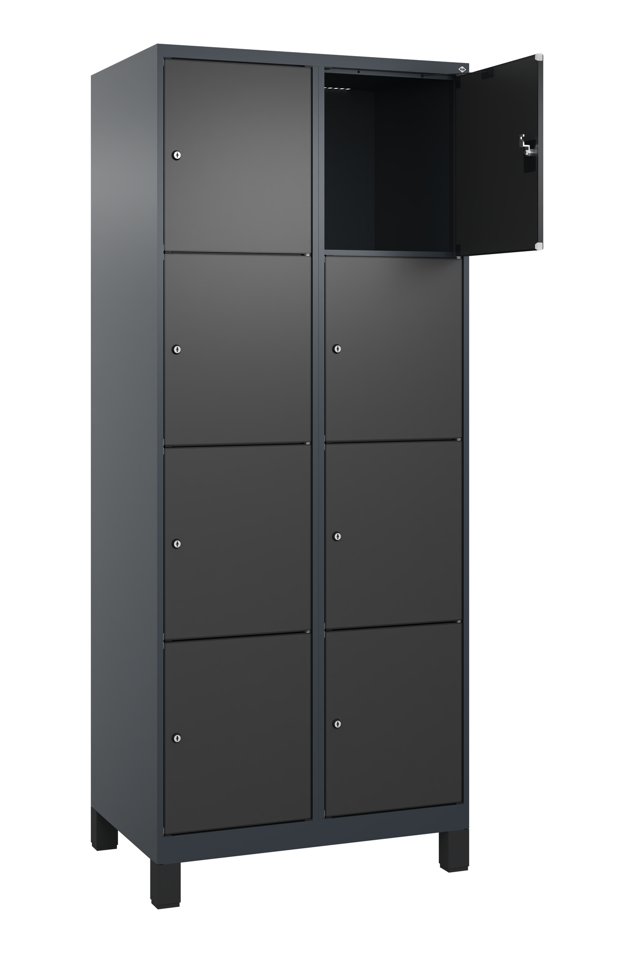 C+P Schlie�fachschrank Evolo PLUS, F��e, 8 F�cher, 1950x800x500mm