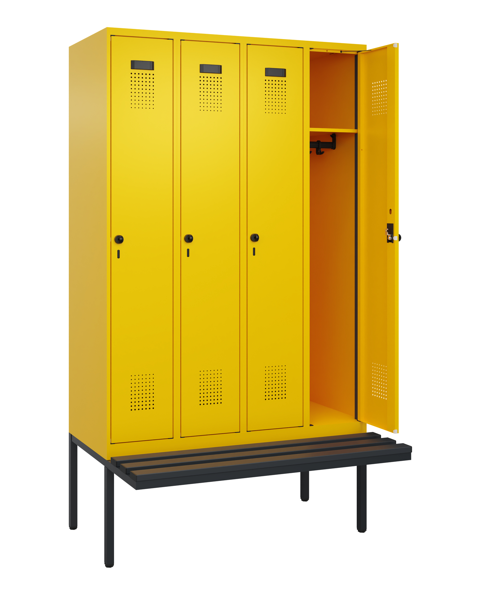C+P Spind Evolo PLUS, Bank, 4 Abteile, 2120x1200x8