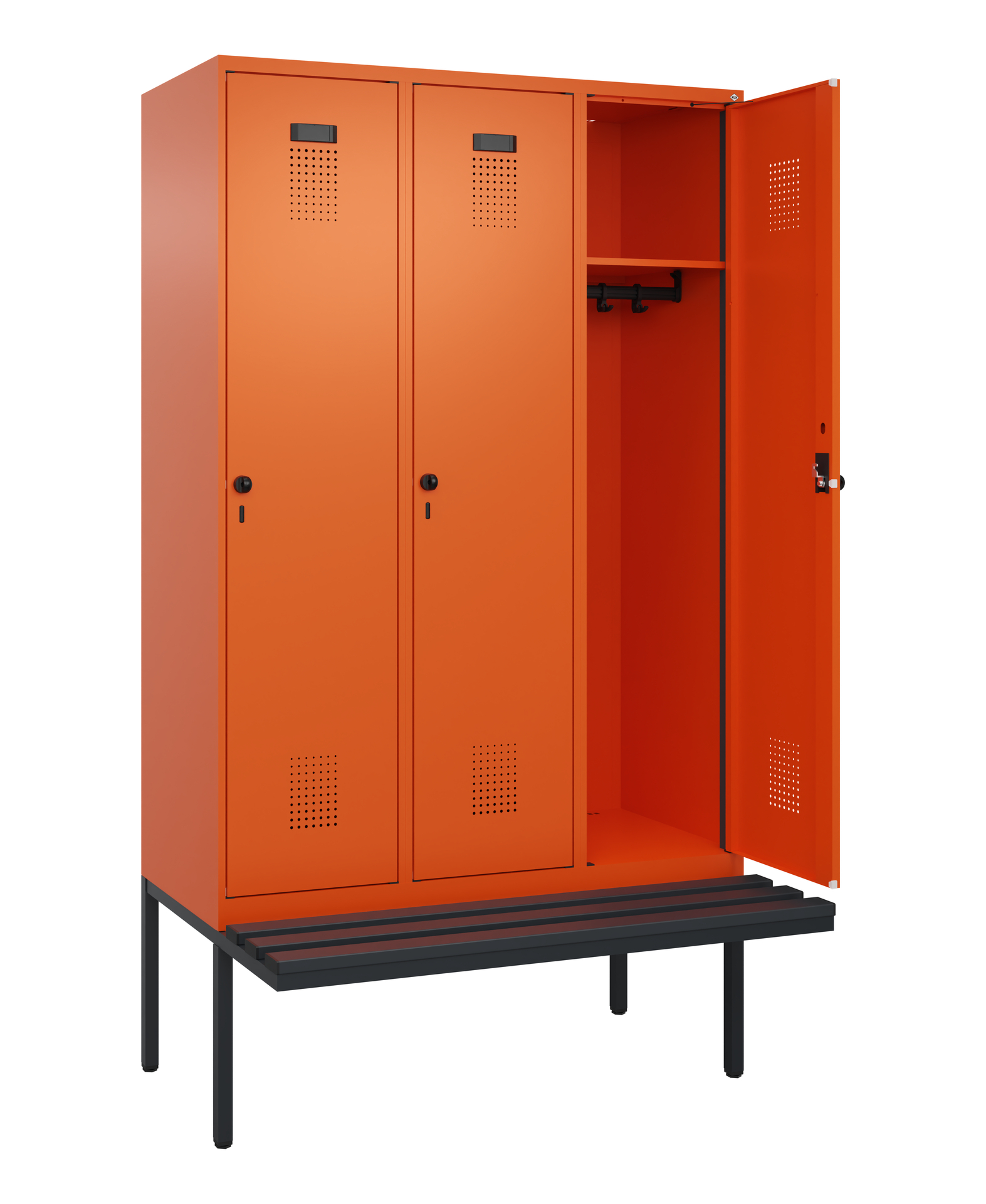 C+P Spind Evolo PLUS, Bank, 3 Abteile, 2120x1200x8