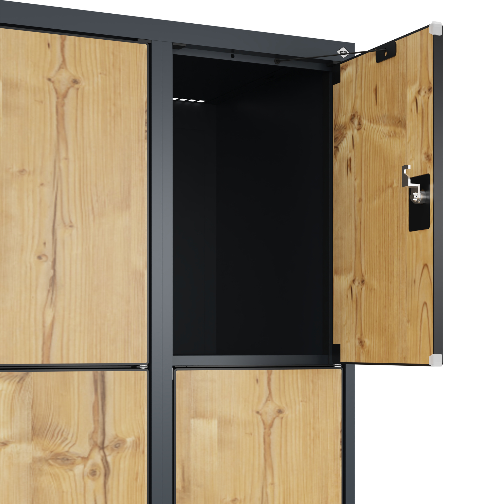 C+P Schlie�fachschrank Evolo PLUS, F��e, 16 F�cher, 1950x1200x500mm