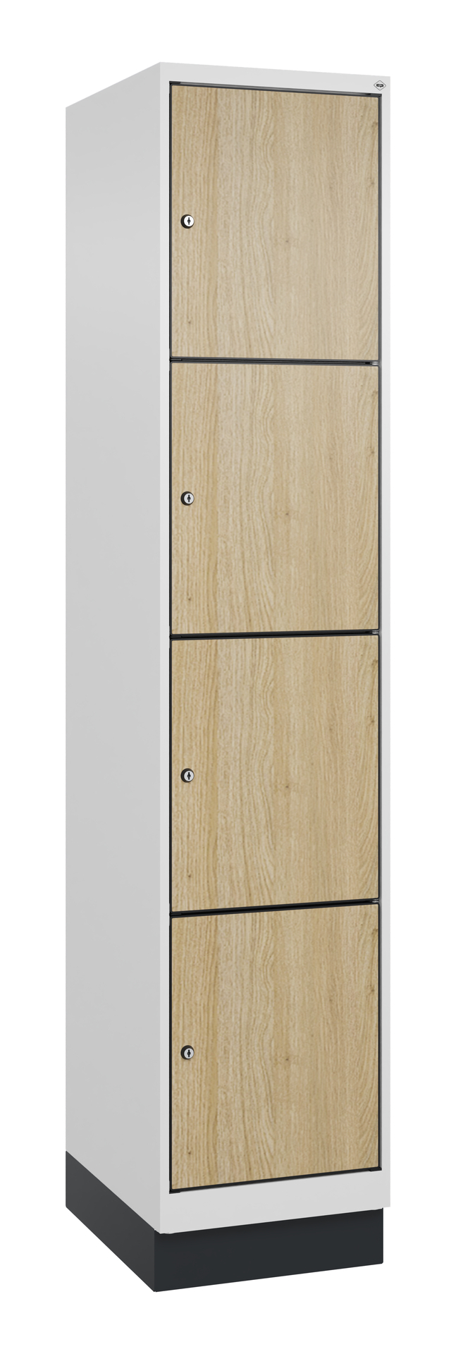 C+P Schlie�fachschrank Evolo PLUS, Sockel, 4 F�cher, 1950x400x500mm