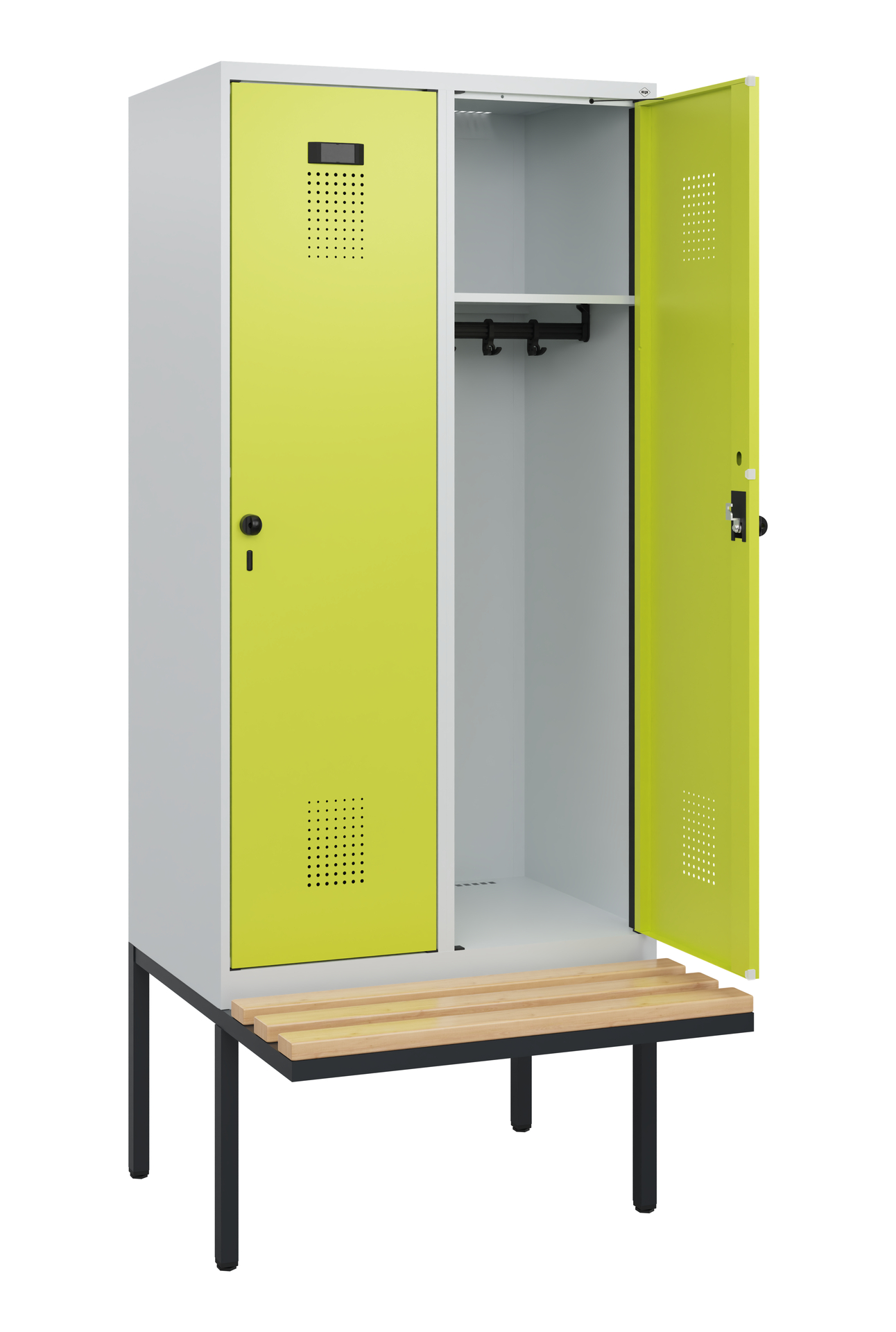 C+P Spind Evolo PLUS, Bank, 2 Abteile, 1950x800x81