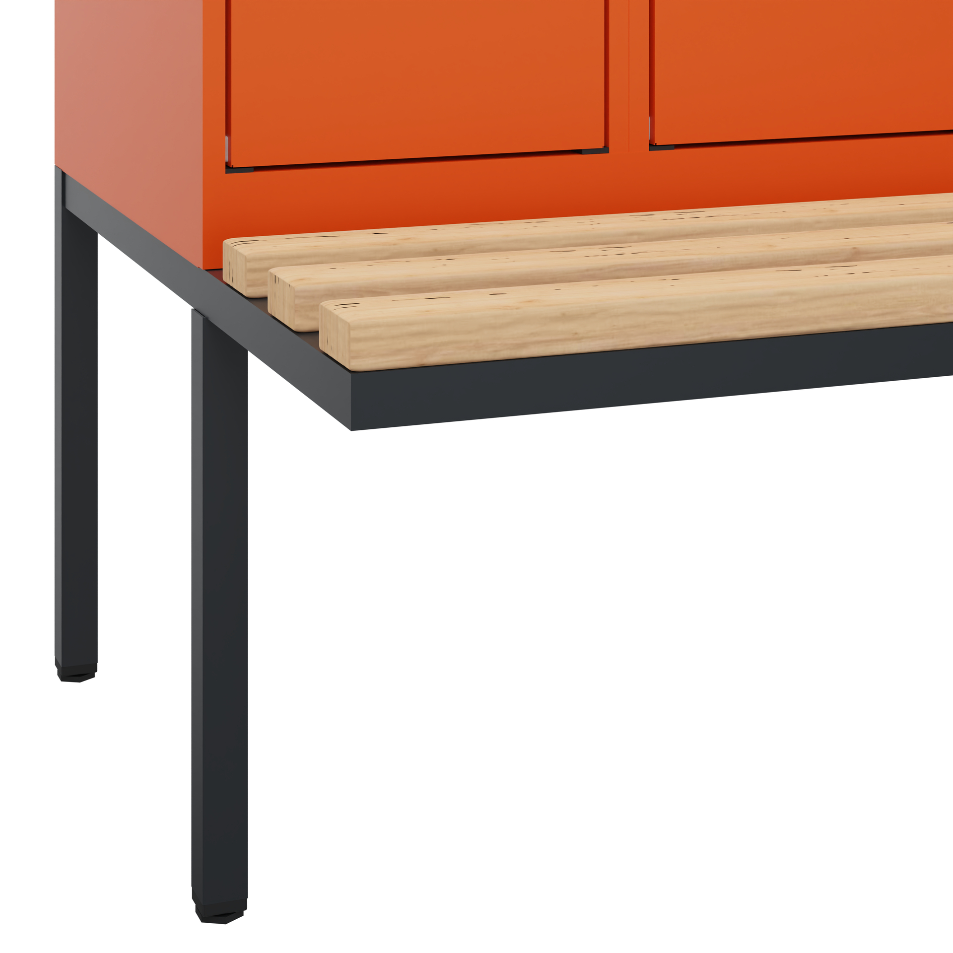 C+P Spind Evolo PLUS, Bank, 4 Abteile, 1950x1200x8