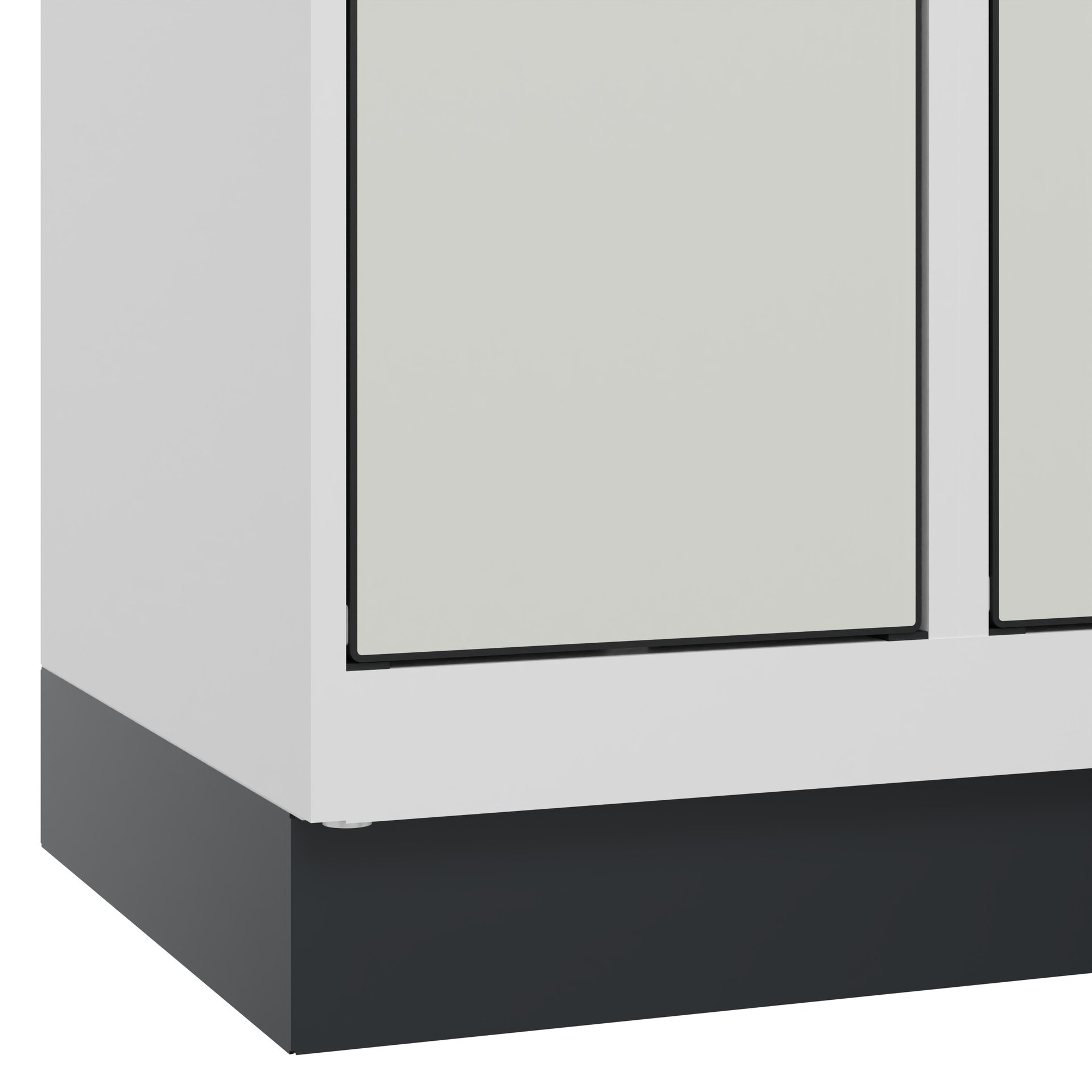 C+P Schlie�fachschrank Evolo PLUS, Sockel, 16 F�cher, 1950x1200x500mm