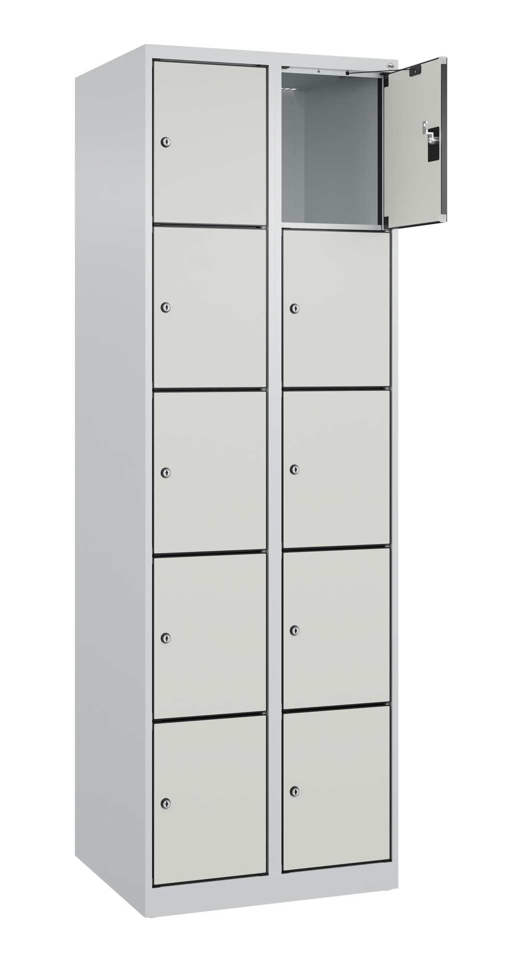C+P Schlie�fachschrank Evolo PLUS, 10 F�cher, 1850x600x500mm