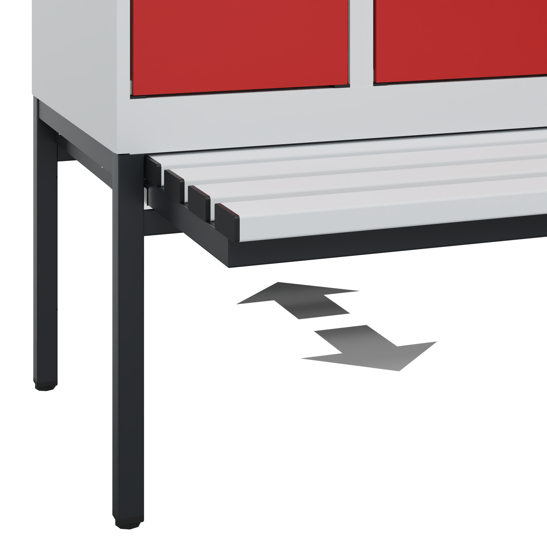 C+P Spind Evolo PLUS, Bank, 3 Abteile, 1950x900x815mm