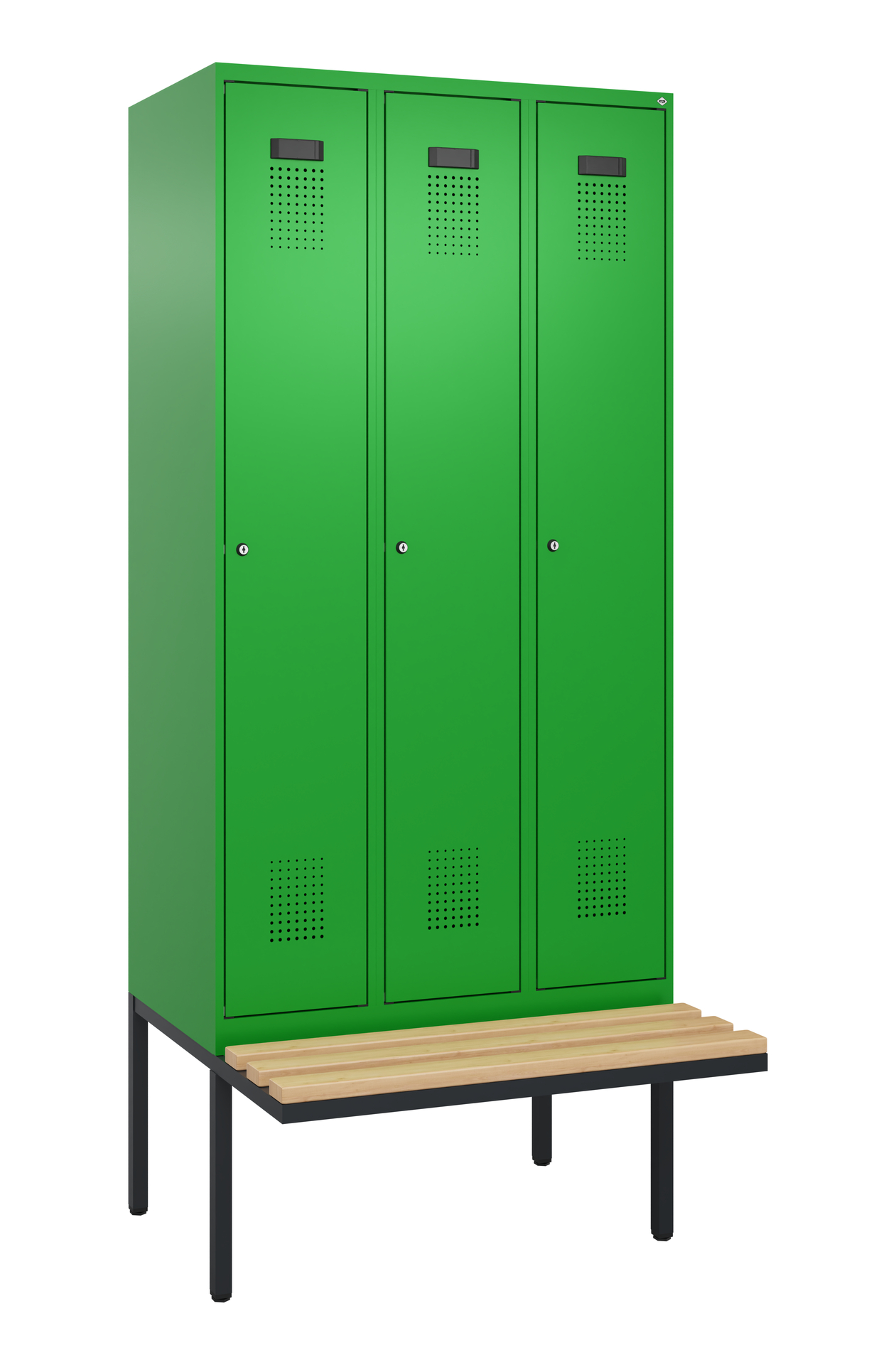 C+P Spind Evolo PLUS, Bank, 3 Abteile, 2120x900x81