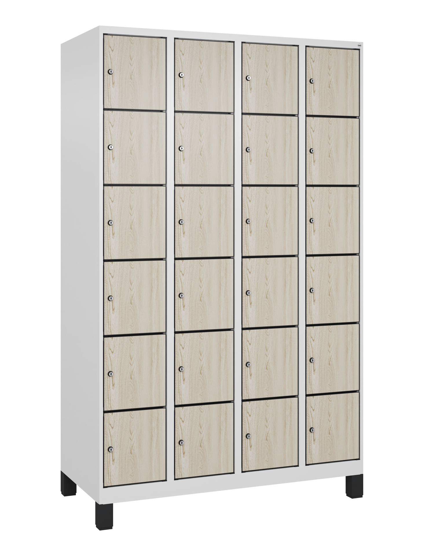 C+P Schlie�fachschrank Evolo PLUS, F��e, 24 F�cher, 1950x1200x500mm
