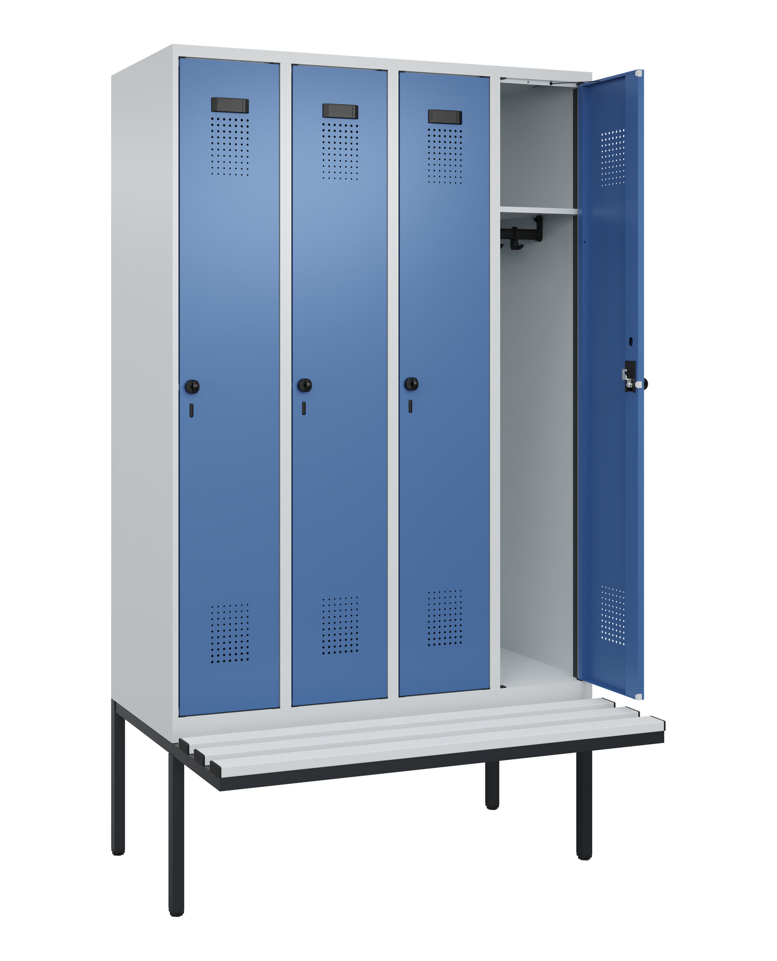 C+P Spind Evolo PLUS, Bank, 4 Abteile, 2120x1200x8