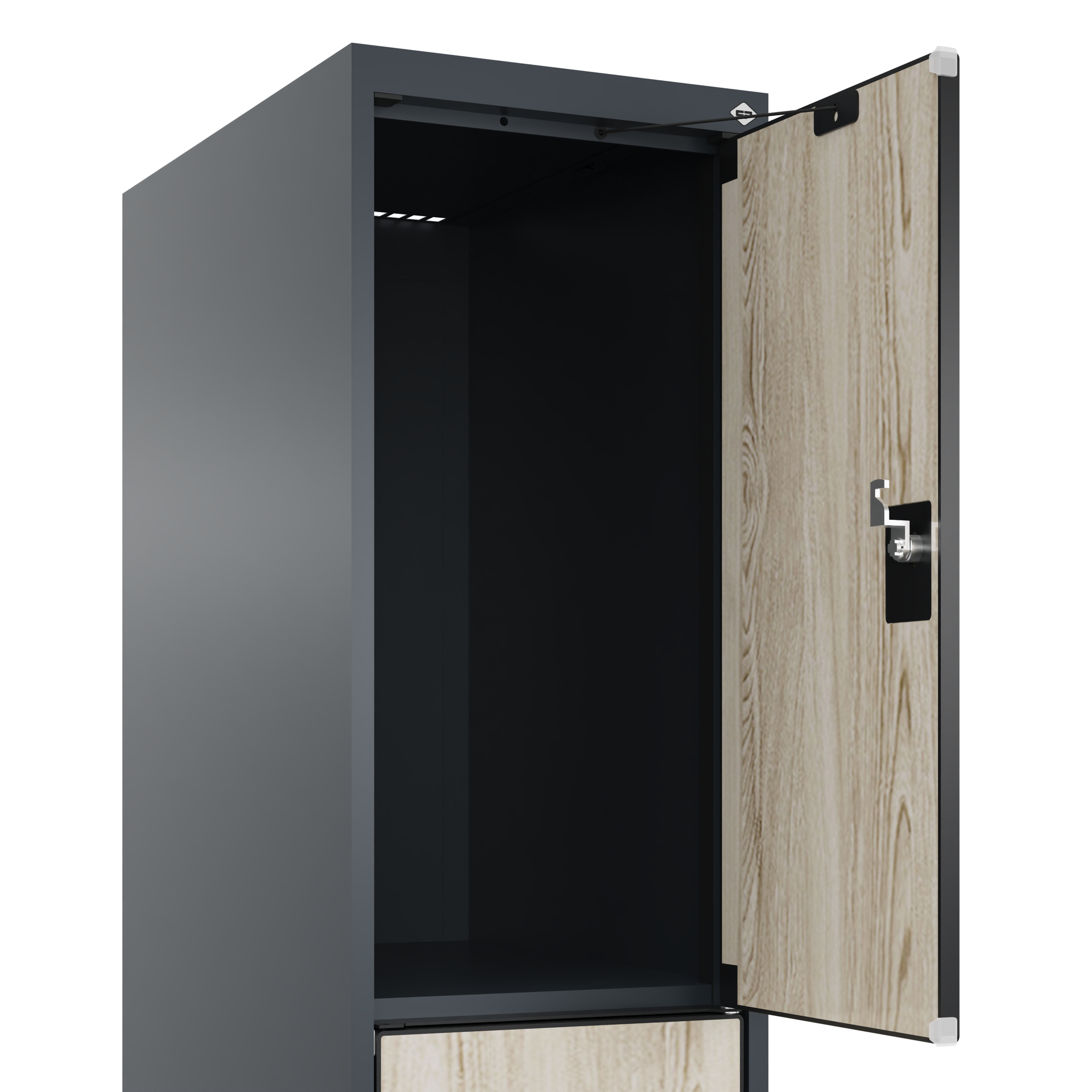 C+P Schlie�fachschrank Evolo PLUS, 3 F�cher, 1850x300x500mm