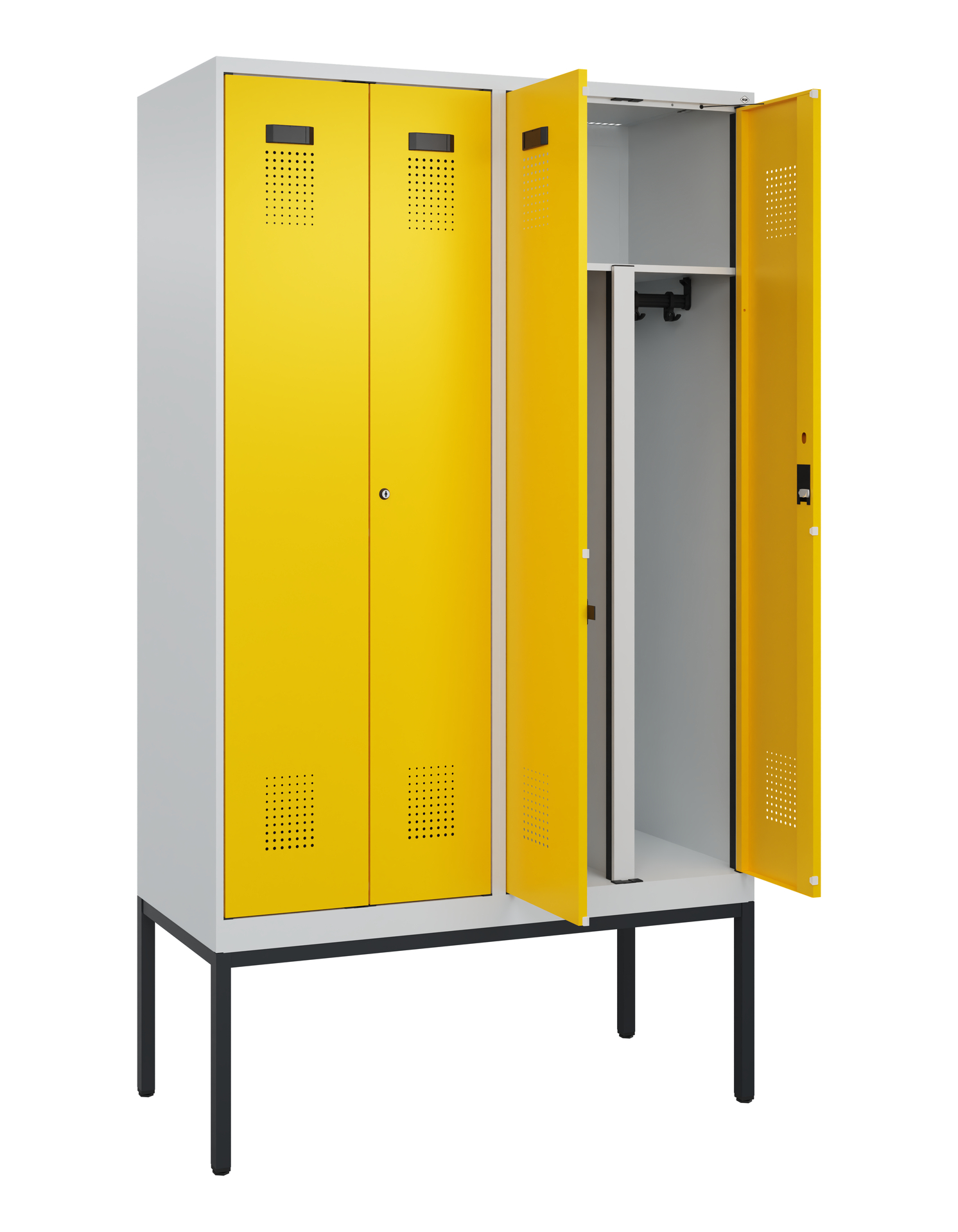 C+P PSA Doppel-Spind Evolo PLUS, Gestell, 4 Abteil