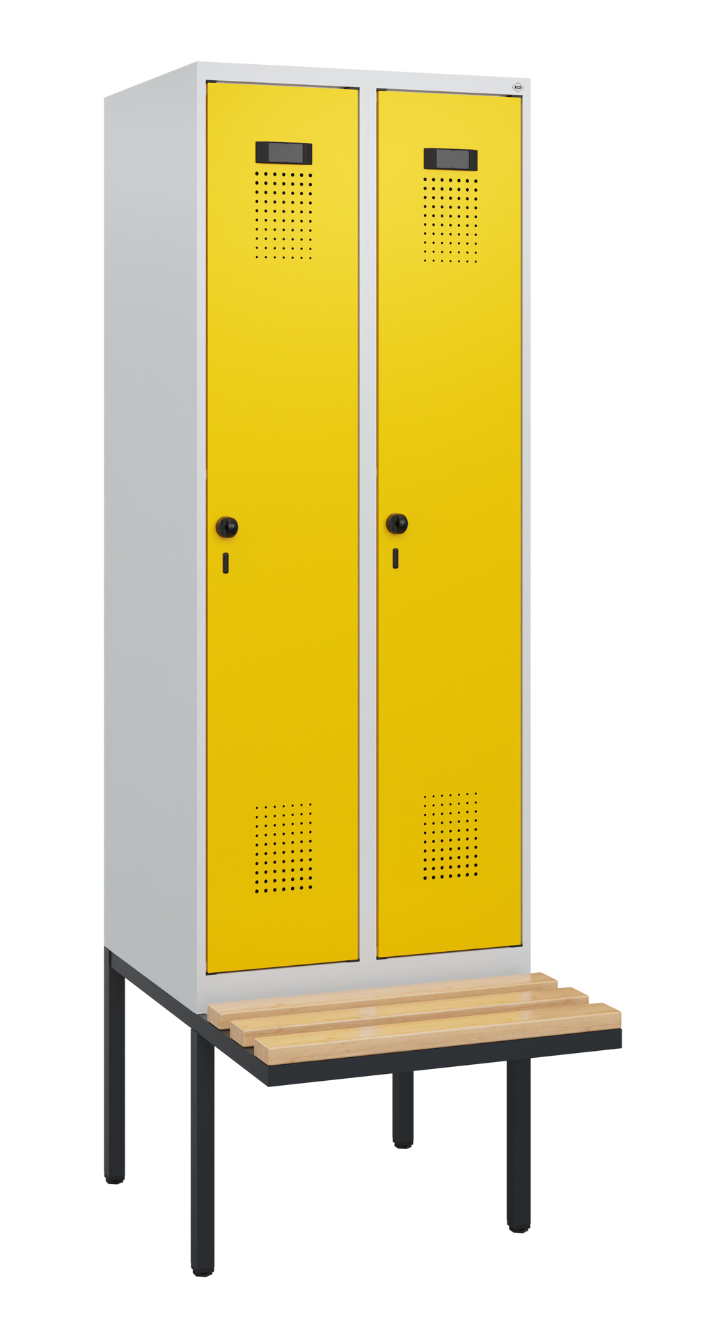 C+P Spind Evolo PLUS, Bank, 2 Abteile, 1950x600x81