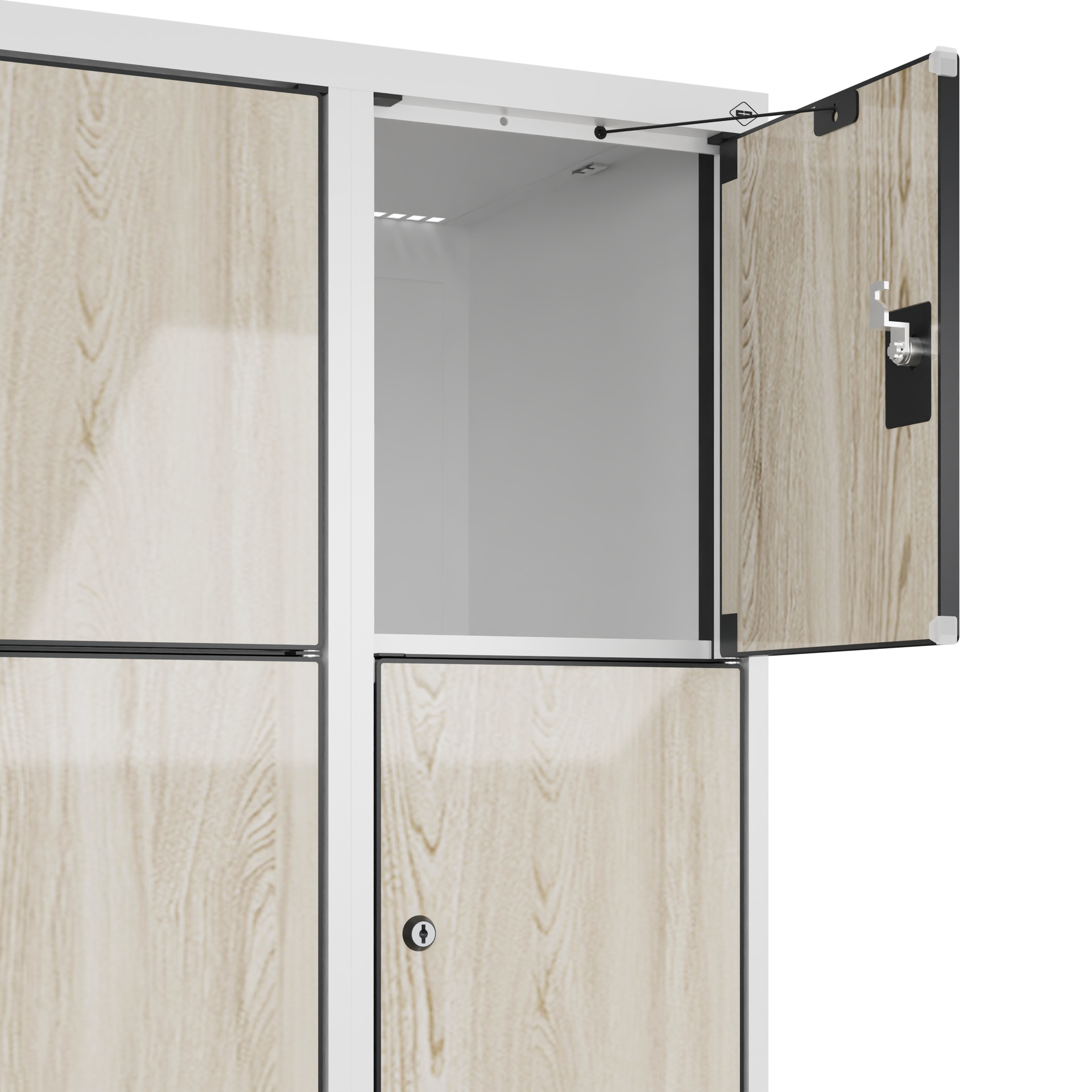 C+P Schlie�fachschrank Evolo PLUS, F��e, 20 F�cher, 1950x1200x500mm