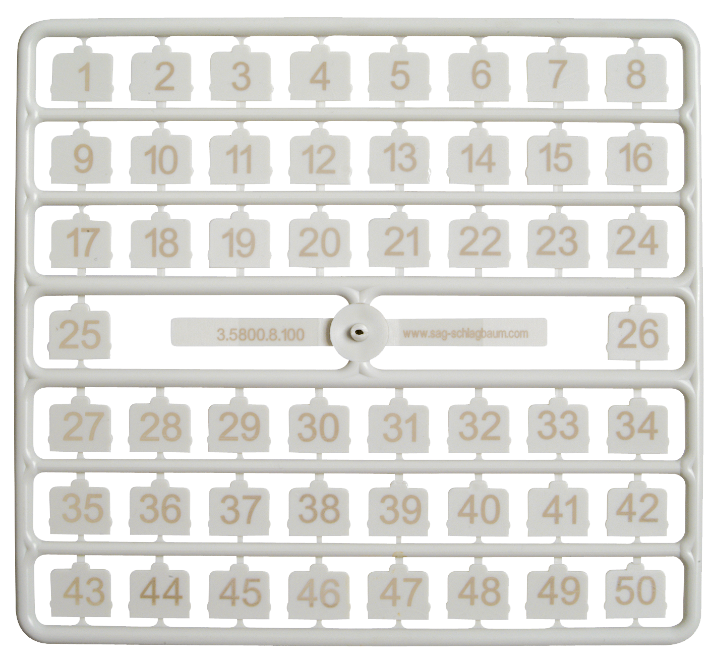 SAFE-O-MAT® number set SAFE-O-MAT® number set