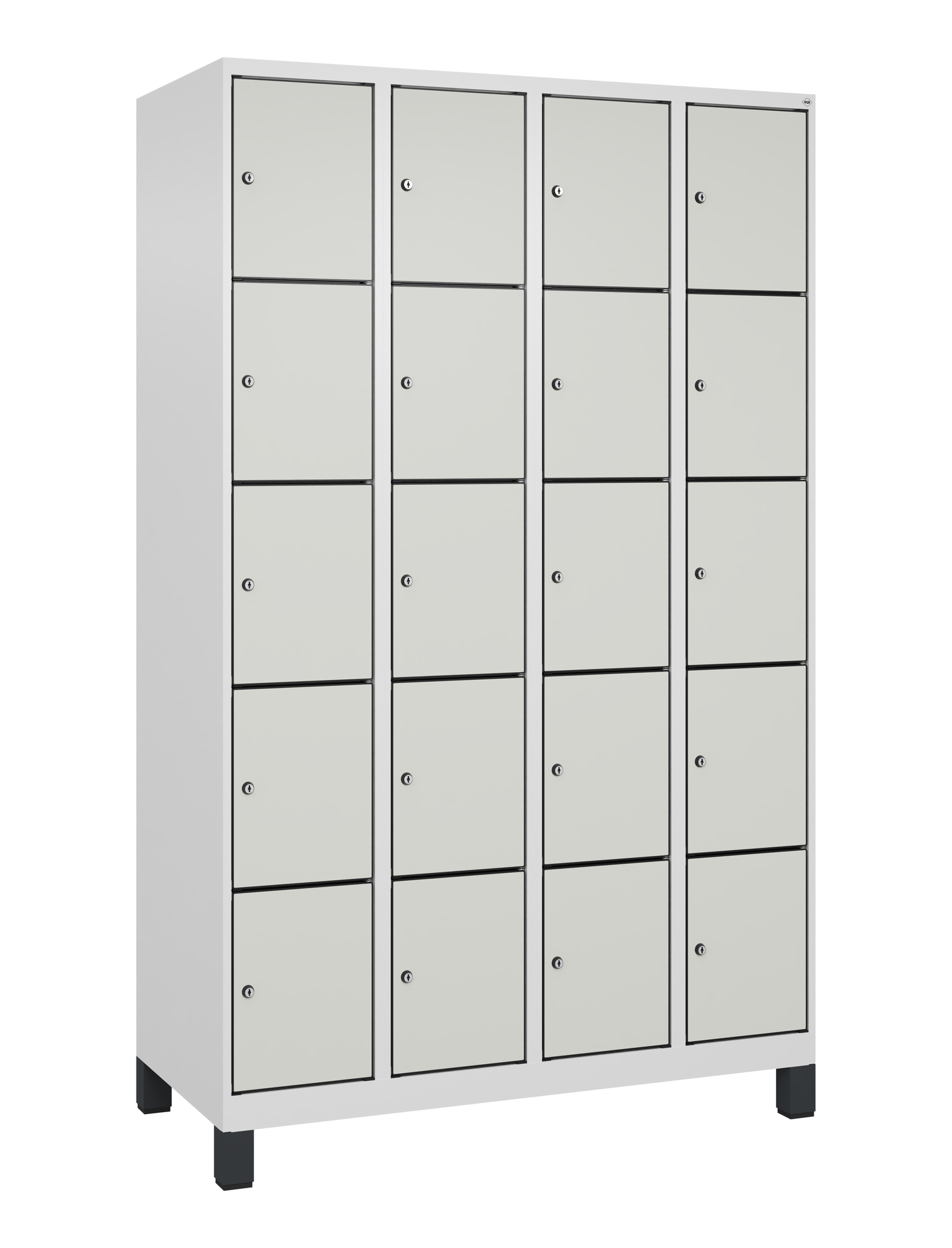 C+P Schlie�fachschrank Evolo PLUS, F��e, 20 F�cher, 1950x1200x500mm