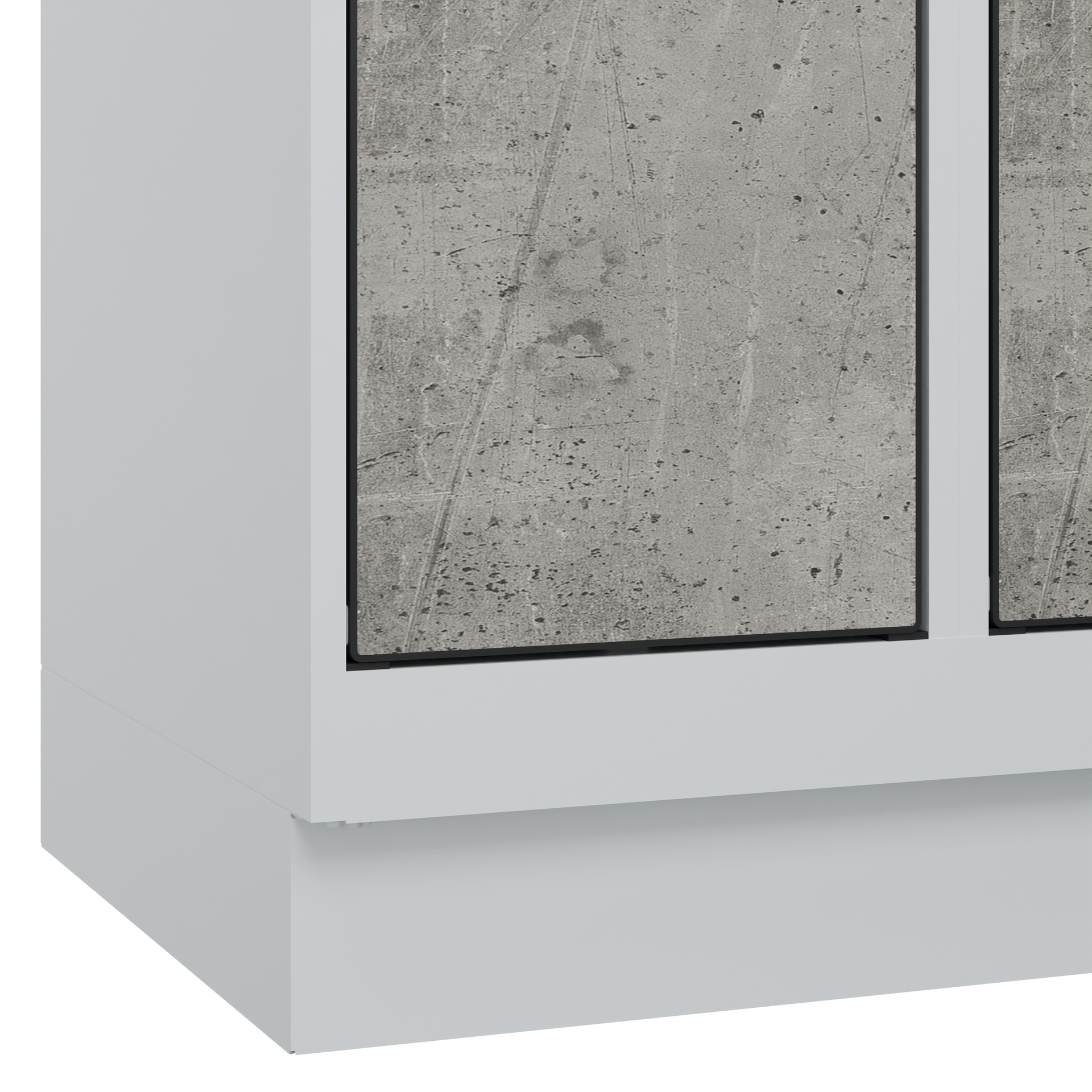 C+P Schlie�fachschrank Evolo PLUS, Sockel, 12 F�cher, 1950x1200x500mm