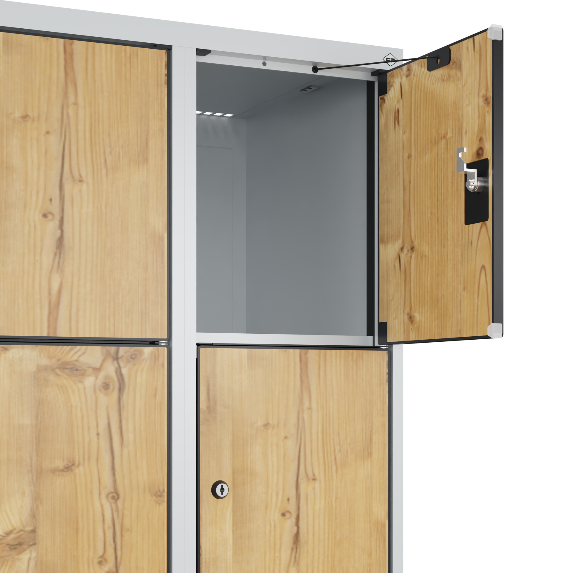 C+P Schlie�fachschrank Evolo PLUS, 15 F�cher, 1850x900x500mm