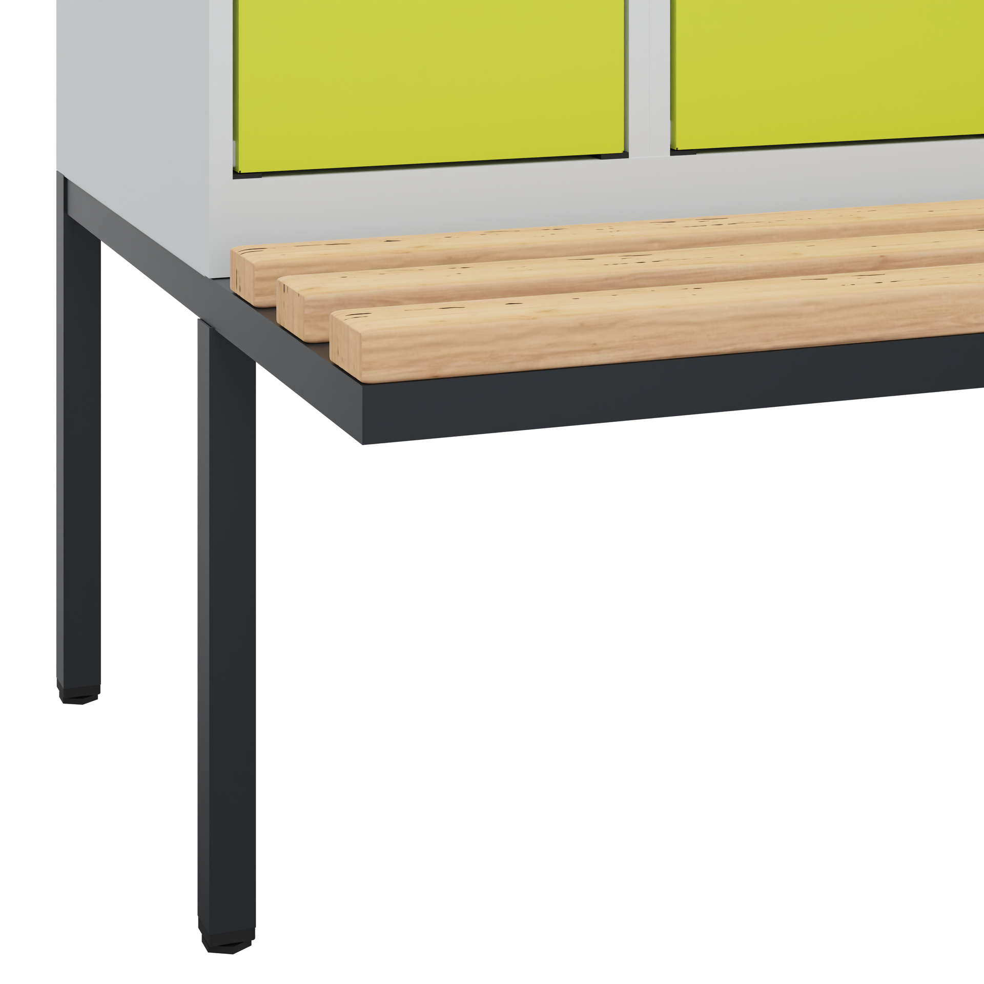 C+P Spind Evolo PLUS, Bank, 4 Abteile, 1950x1200x8