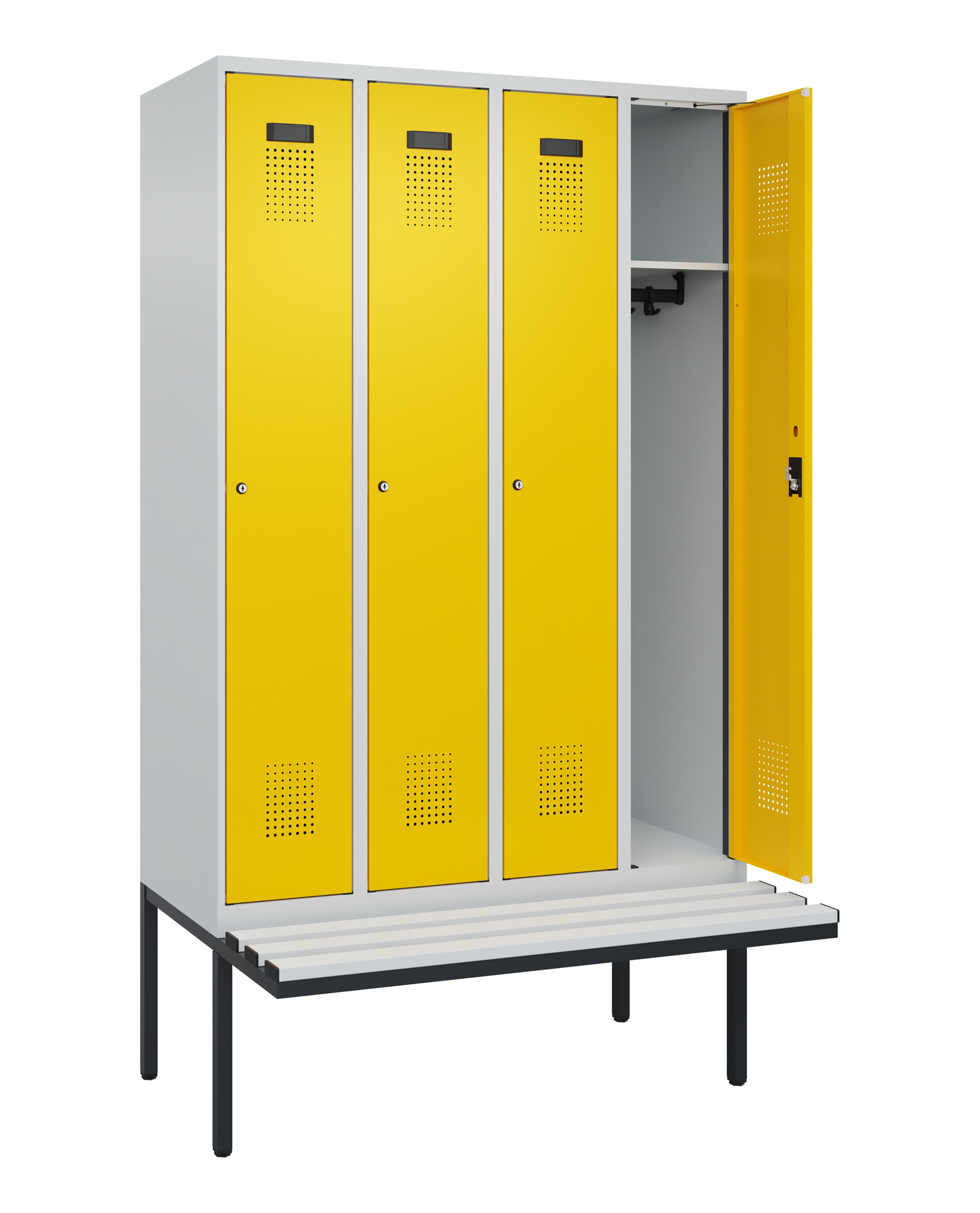 C+P Spind Evolo PLUS, Bank, 4 Abteile, 2120x1200x8