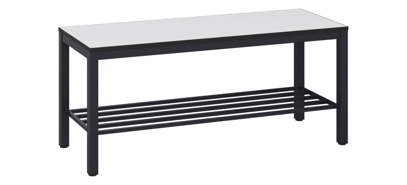 C+P Sitzbank Solid HPL, 438x1000x358mm, 7021/VK001