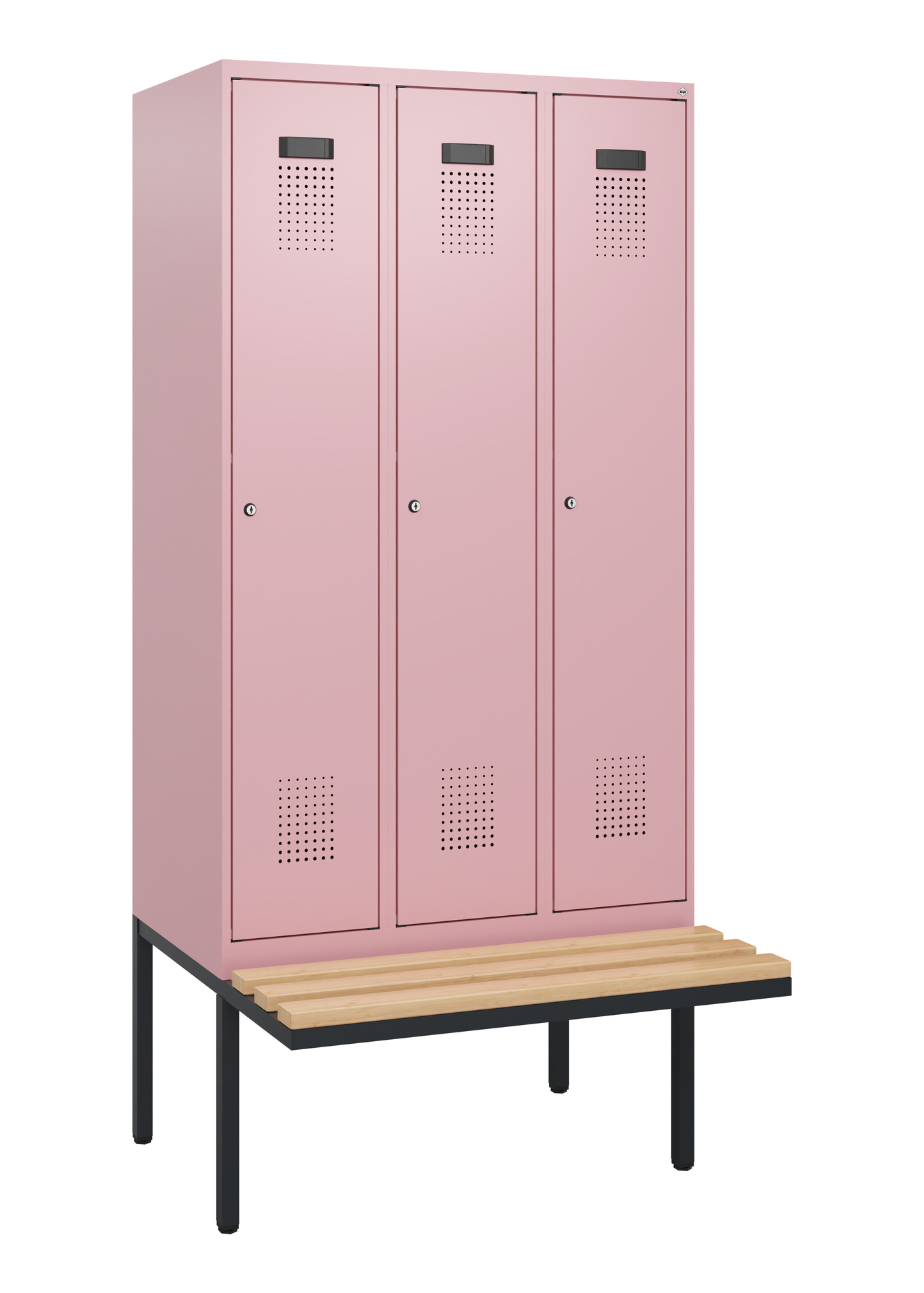 C+P Spind Evolo PLUS, Bank, 3 Abteile, 1950x900x81