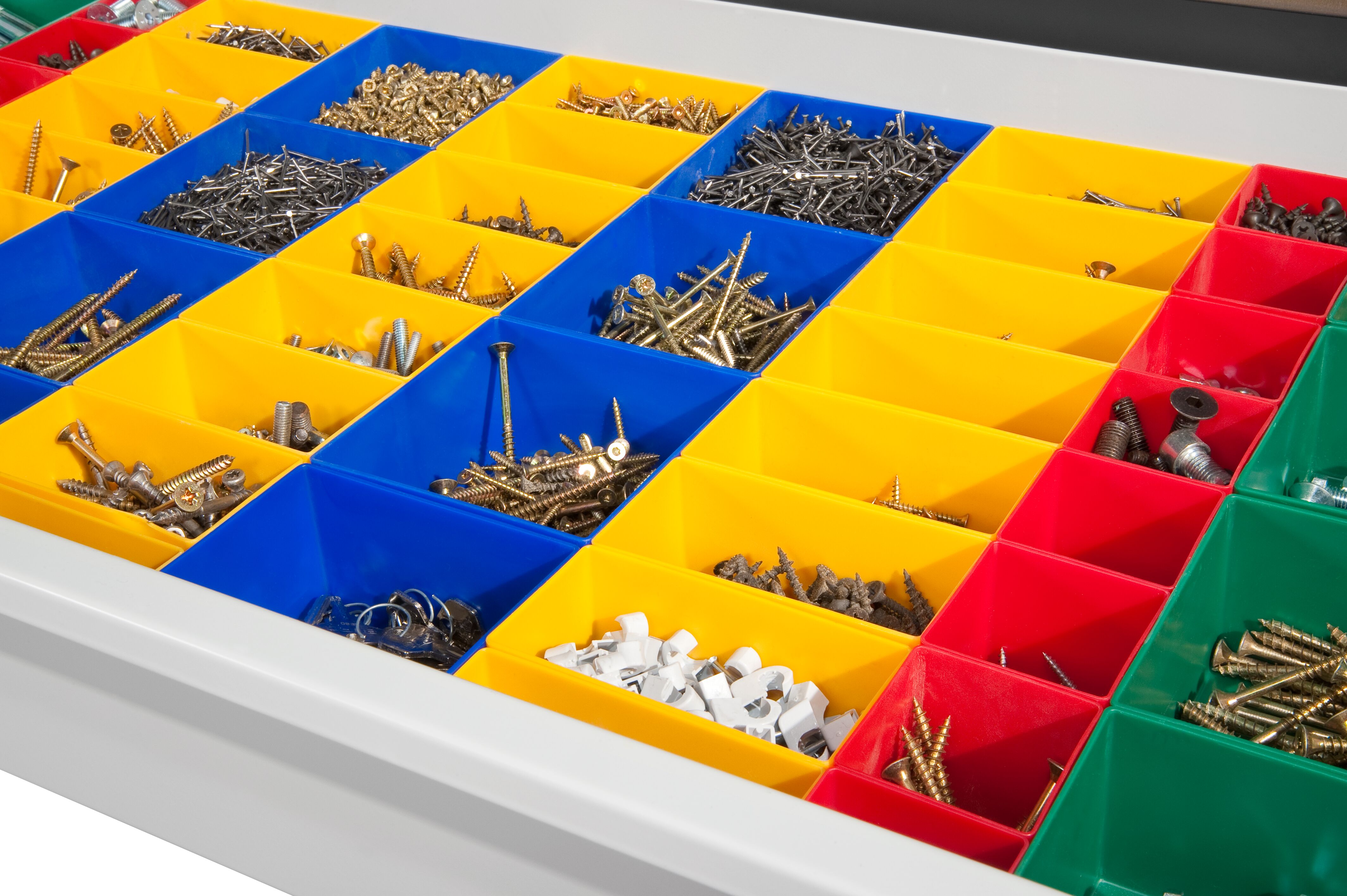 C+P drawer tidies with plastic boxes Acurado