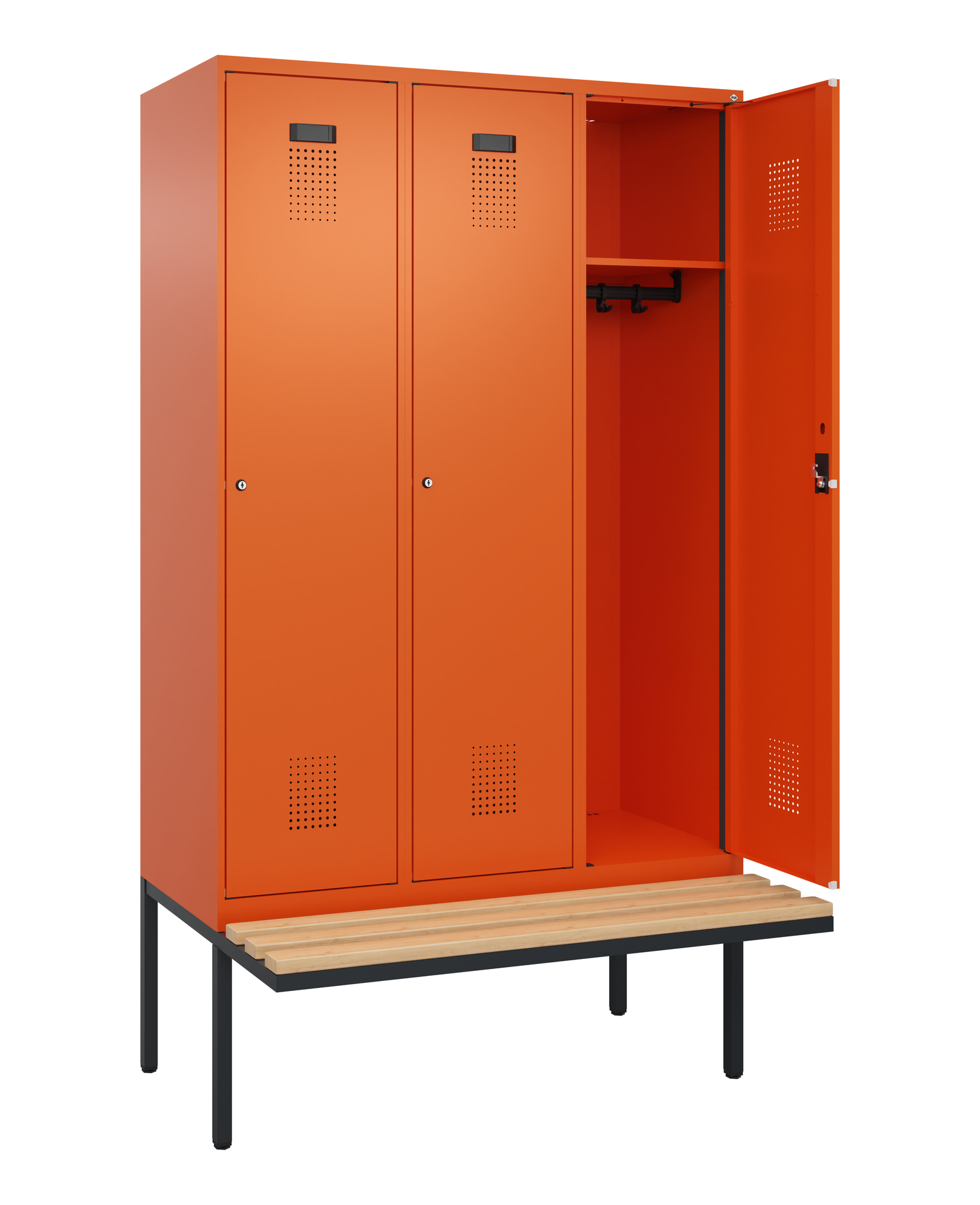 C+P Spind Evolo PLUS, Bank, 3 Abteile, 2120x1200x8