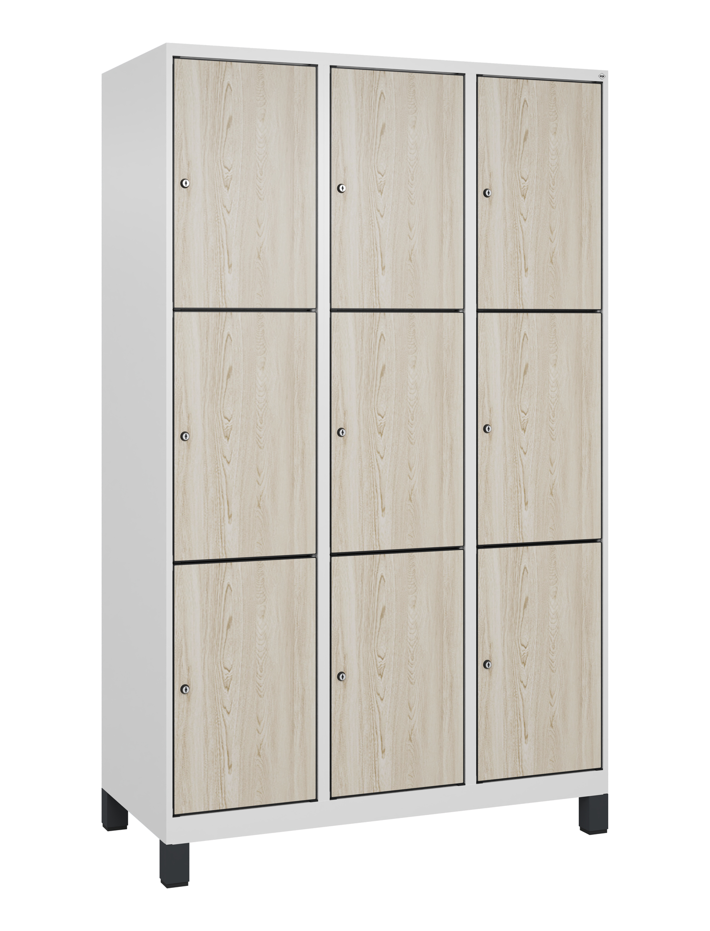 C+P Schlie�fachschrank Evolo PLUS, F��e, 9 F�cher, 1950x1200x500mm