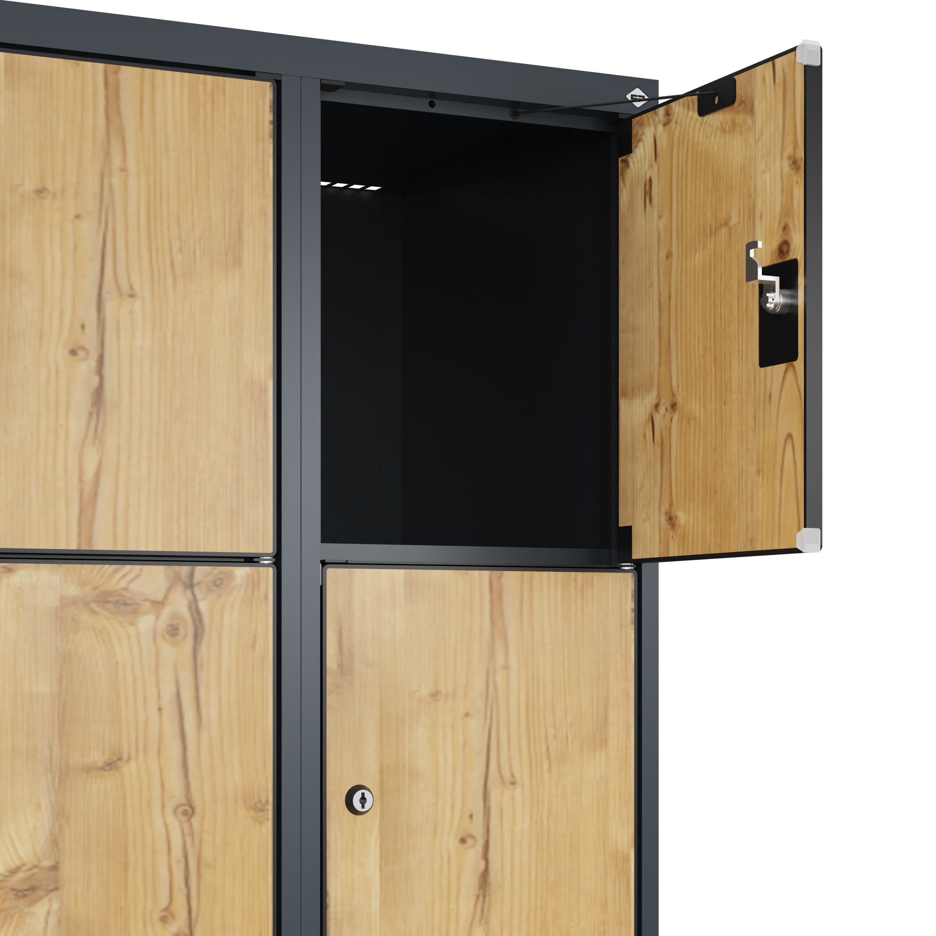 C+P Schlie�fachschrank Evolo PLUS, 20 F�cher, 1850x1200x500mm